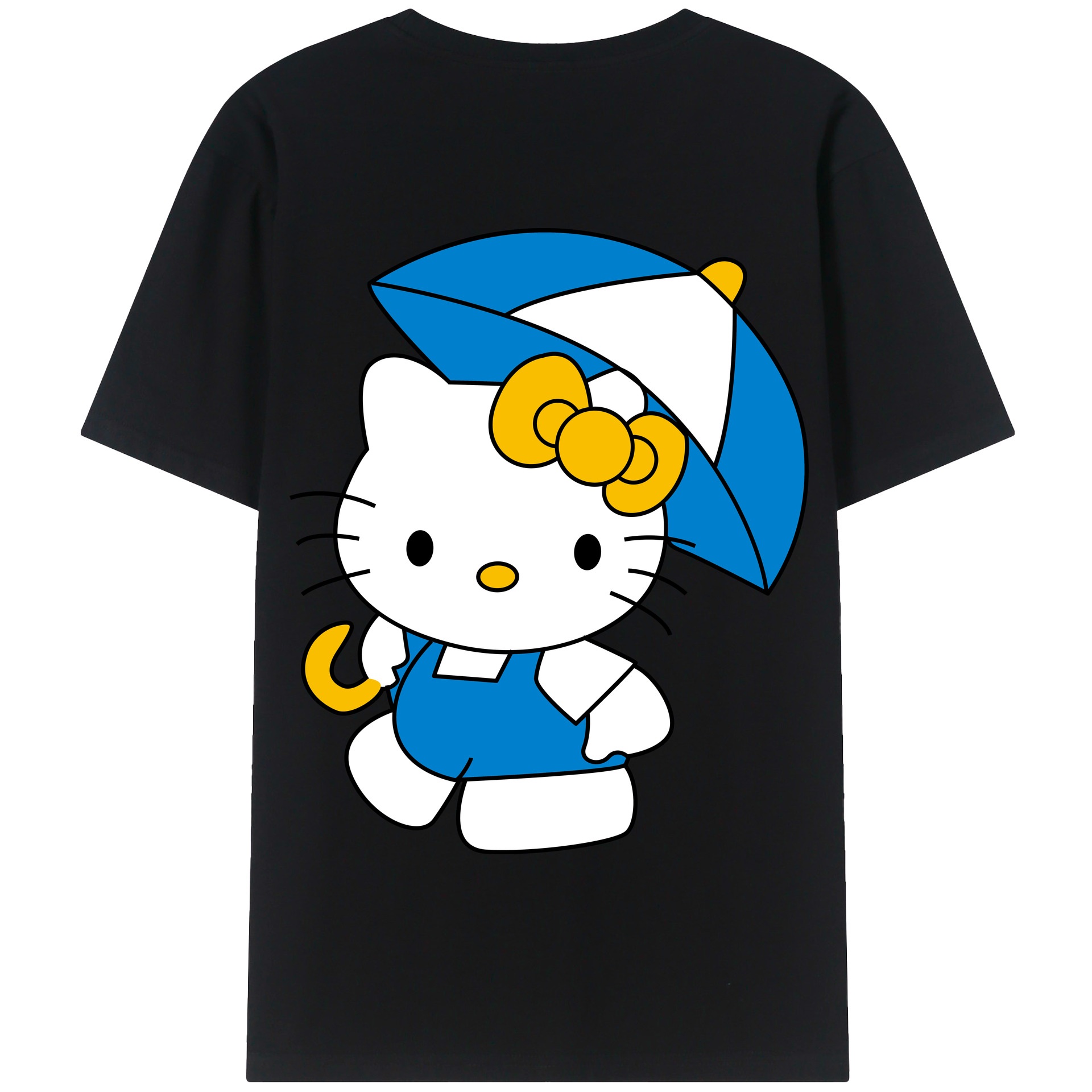 （画像用） Hello Kitty ハローキティ 綿100％半袖Tシャツ（背面プリント）