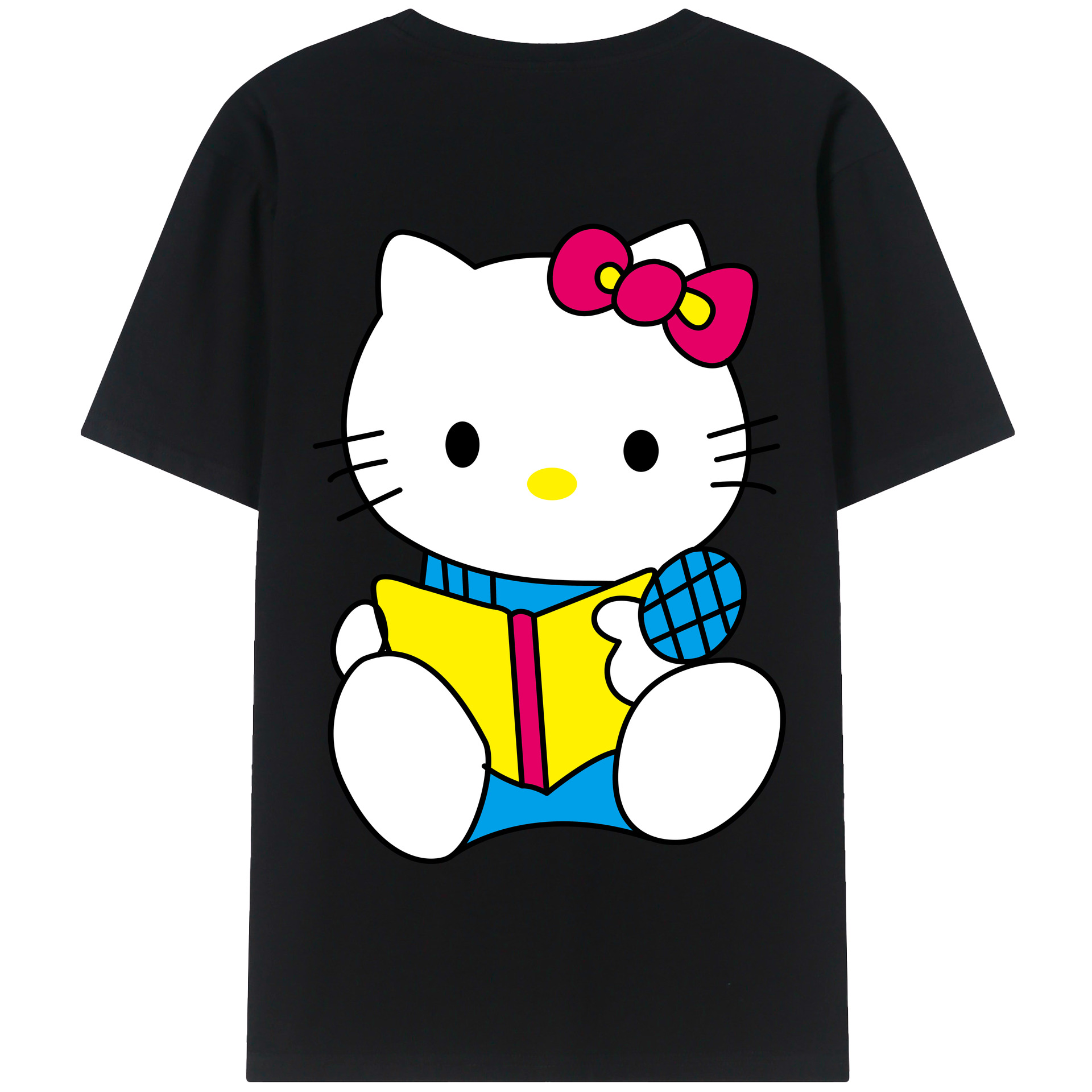 （画像用） Hello Kitty ハローキティ 綿100％半袖Tシャツ（背面プリント）