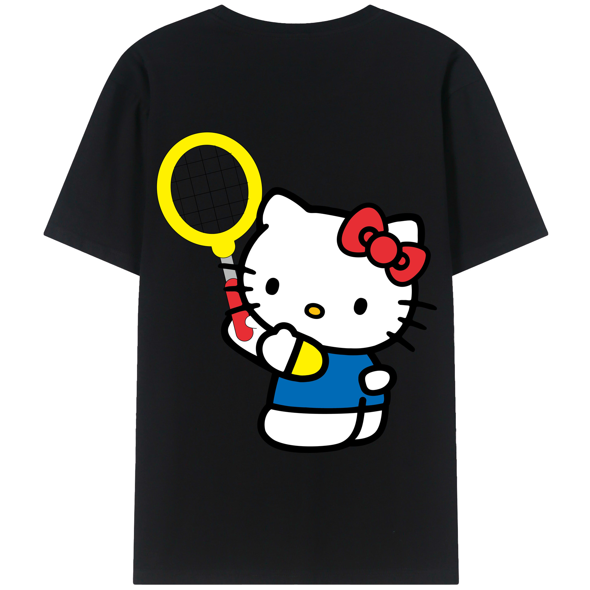 （画像用） Hello Kitty ハローキティ 綿100％半袖Tシャツ（背面プリント）