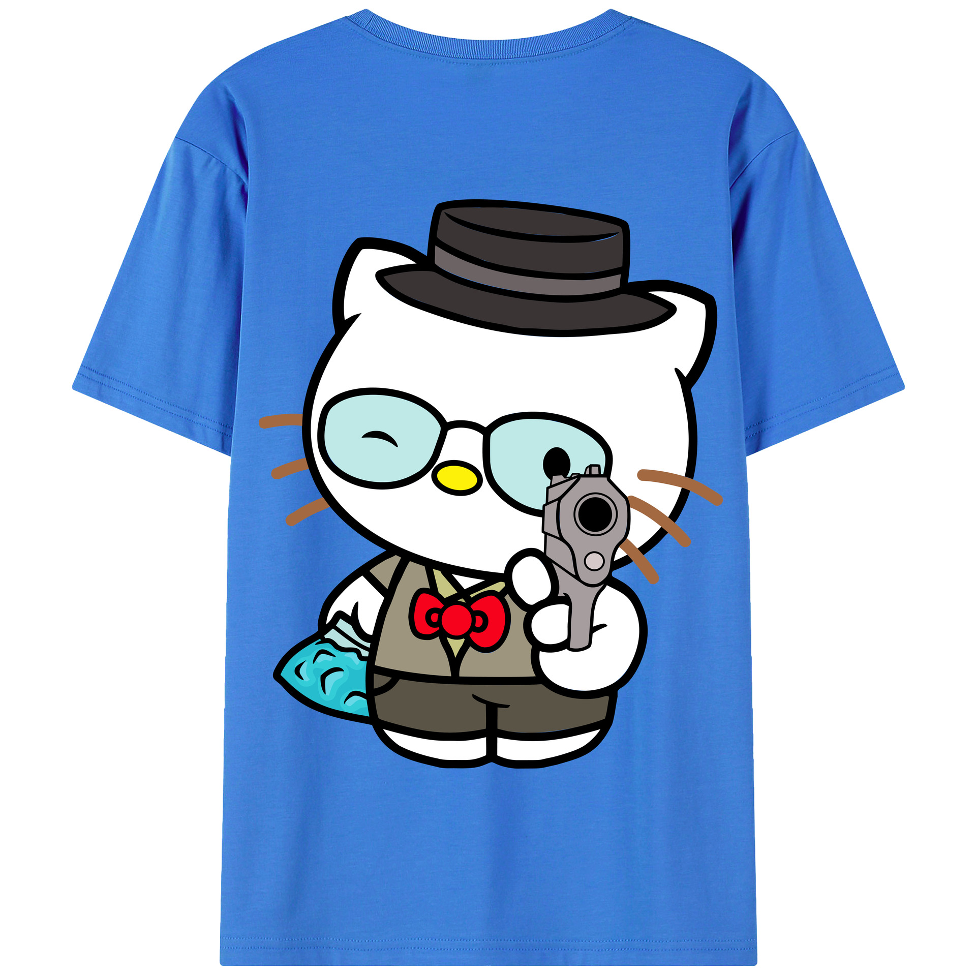 （画像用） Hello Kitty ハローキティ 綿100％半袖Tシャツ（背面プリント）