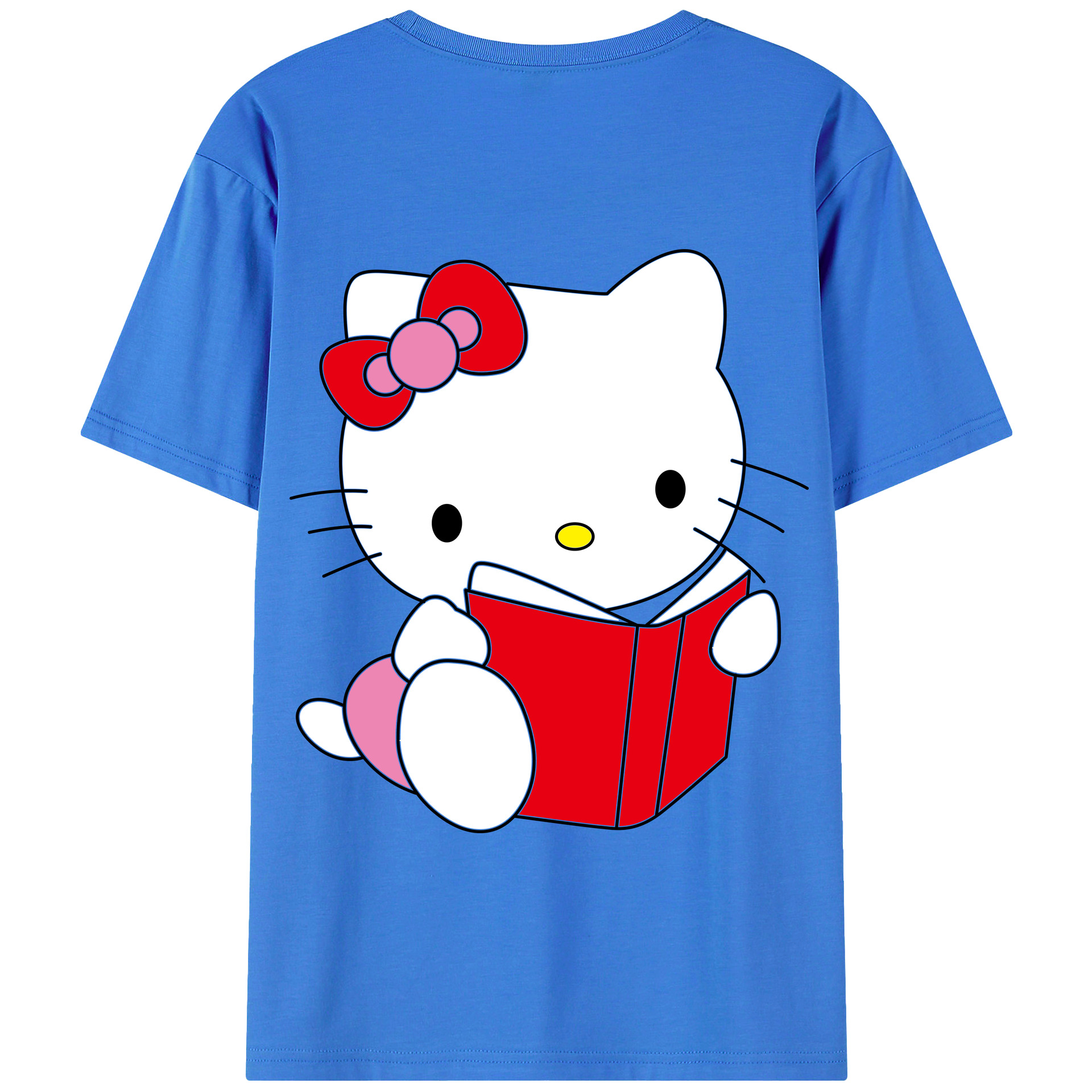 （画像用） Hello Kitty ハローキティ 綿100％半袖Tシャツ（背面プリント）