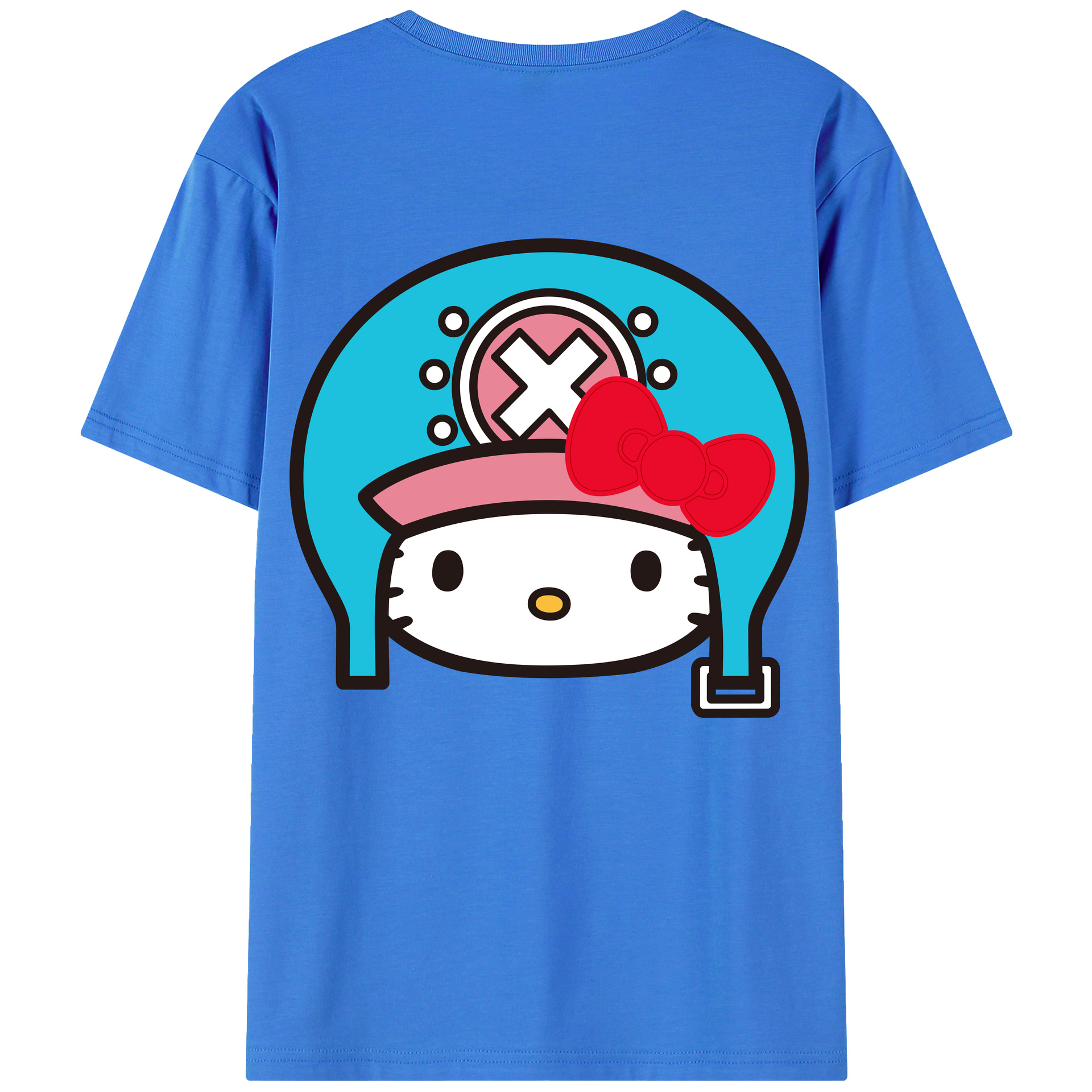 （画像用） Hello Kitty ハローキティ 綿100％半袖Tシャツ（背面プリント）