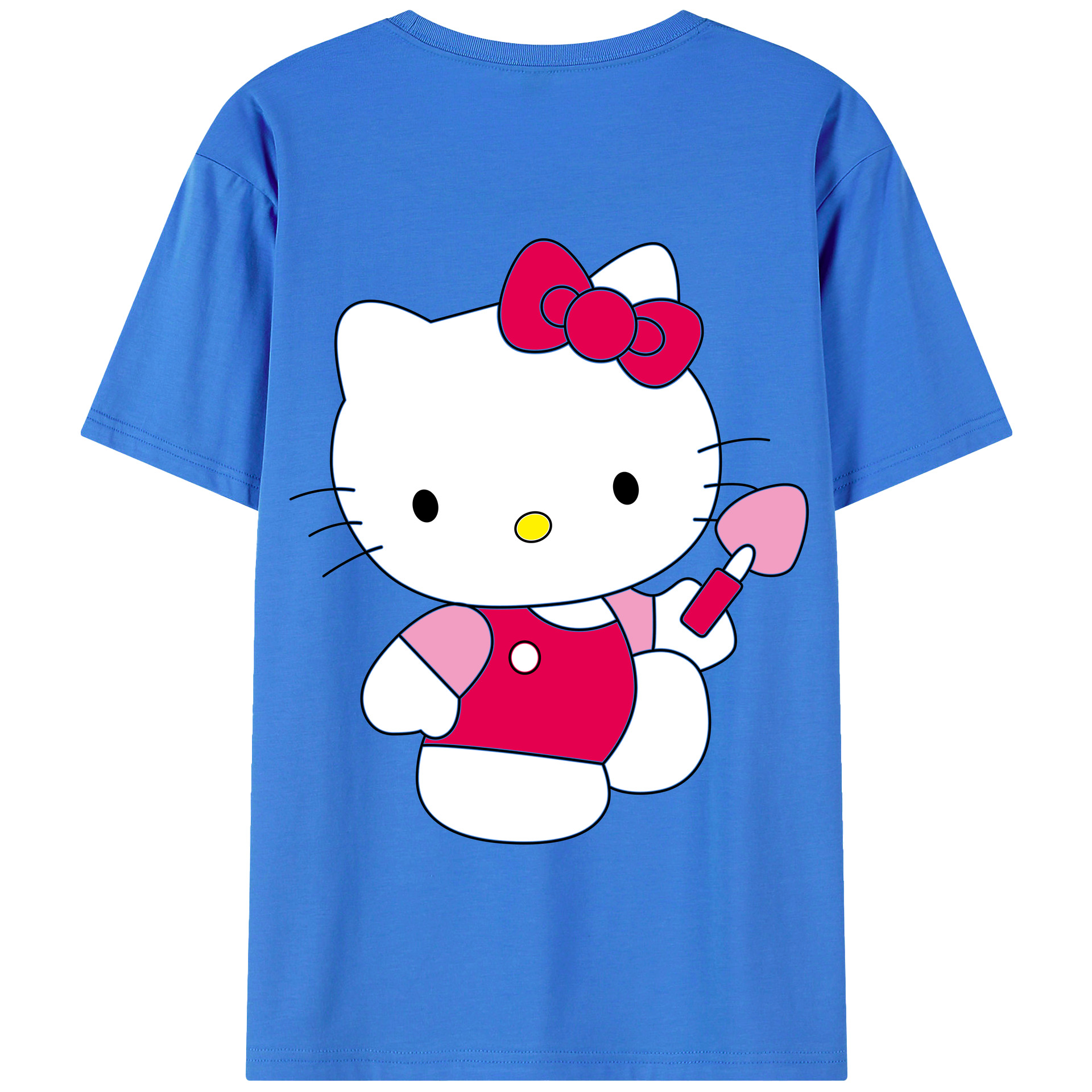 （画像用） Hello Kitty ハローキティ 綿100％半袖Tシャツ（背面プリント）