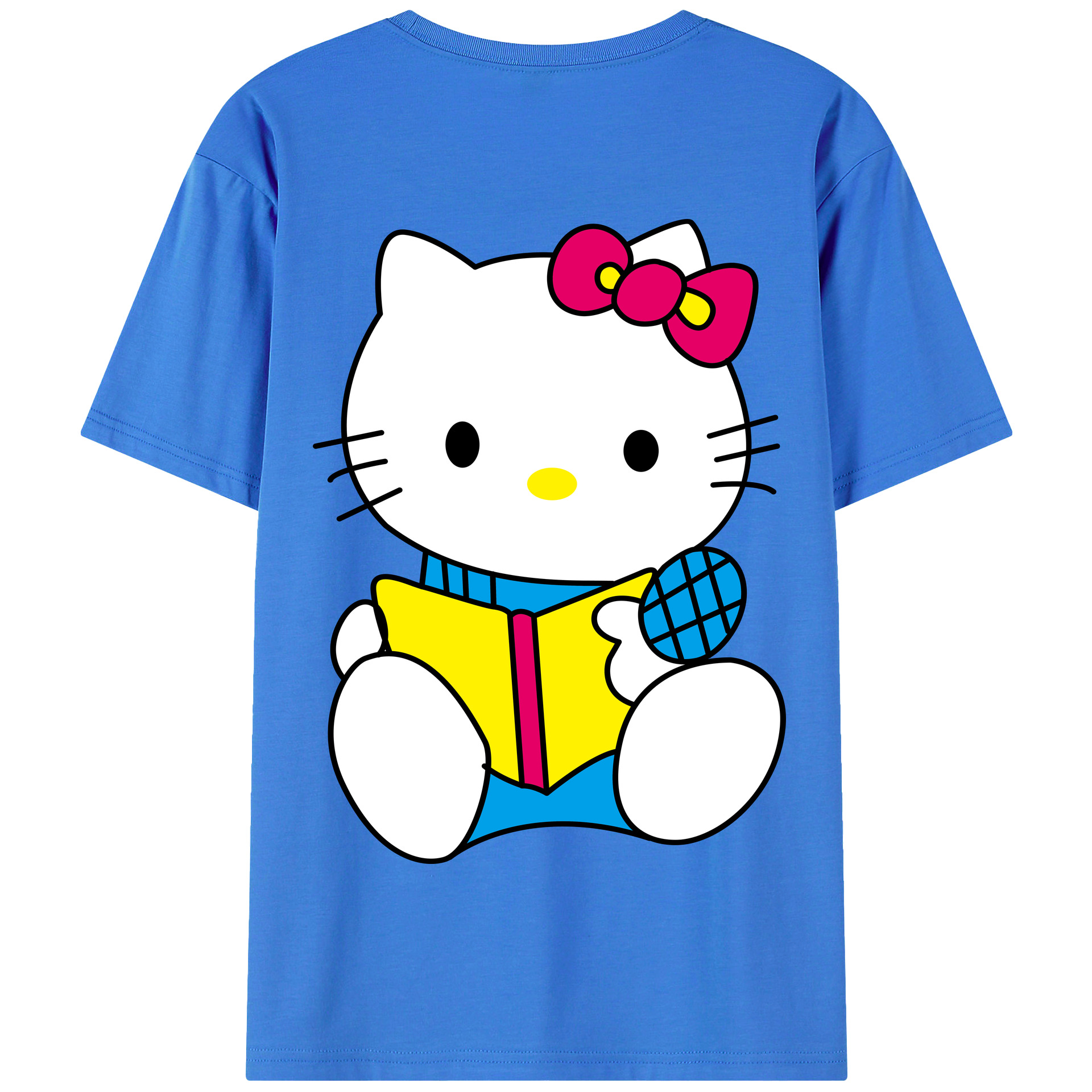 （画像用） Hello Kitty ハローキティ 綿100％半袖Tシャツ（背面プリント）