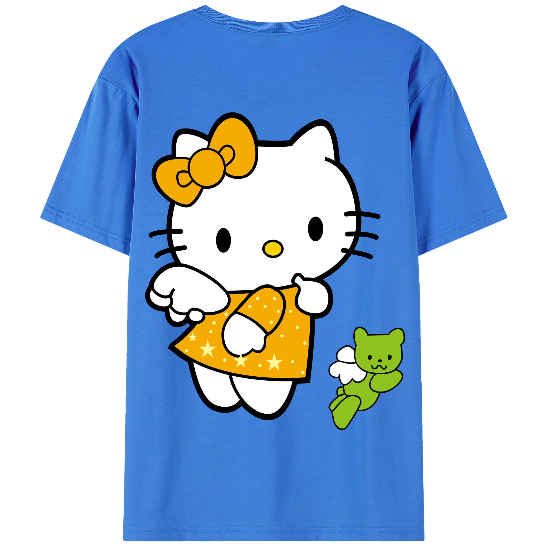 （画像用） Hello Kitty ハローキティ 綿100％半袖Tシャツ（背面プリント）