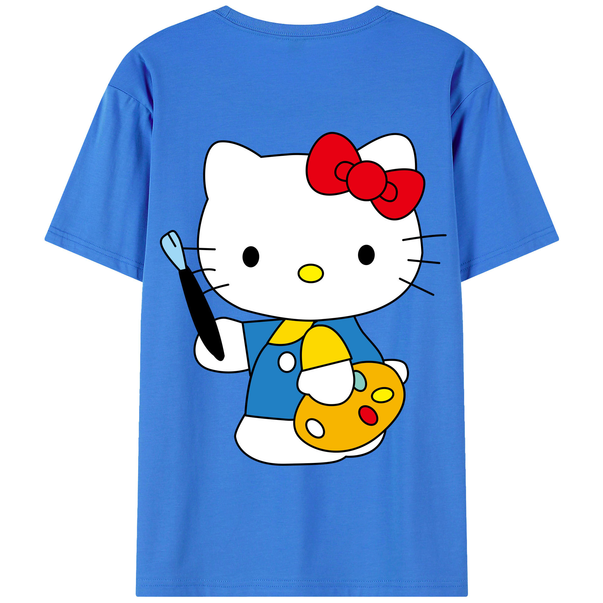 （画像用） Hello Kitty ハローキティ 綿100％半袖Tシャツ（背面プリント）
