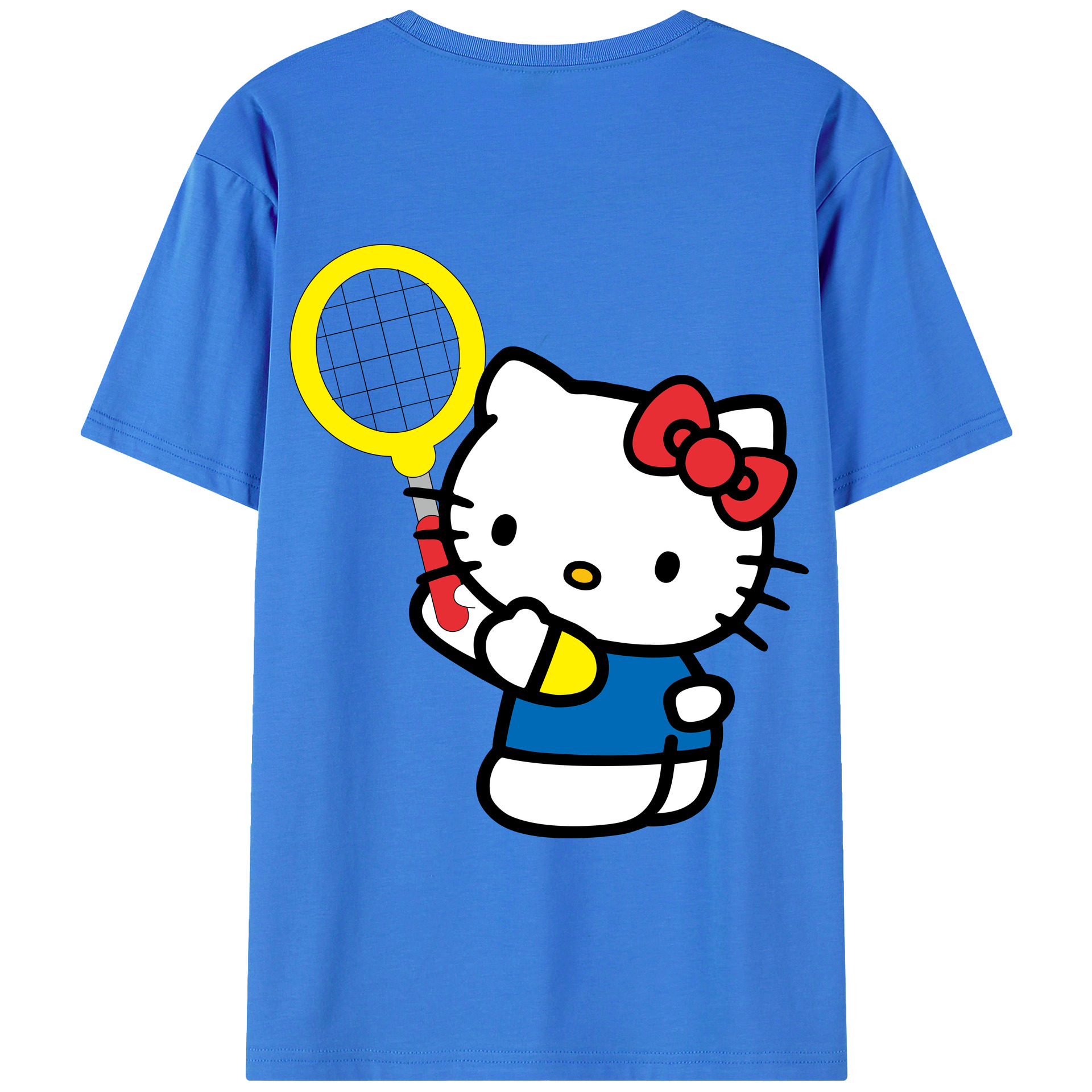 （画像用） Hello Kitty ハローキティ 綿100％半袖Tシャツ（背面プリント）