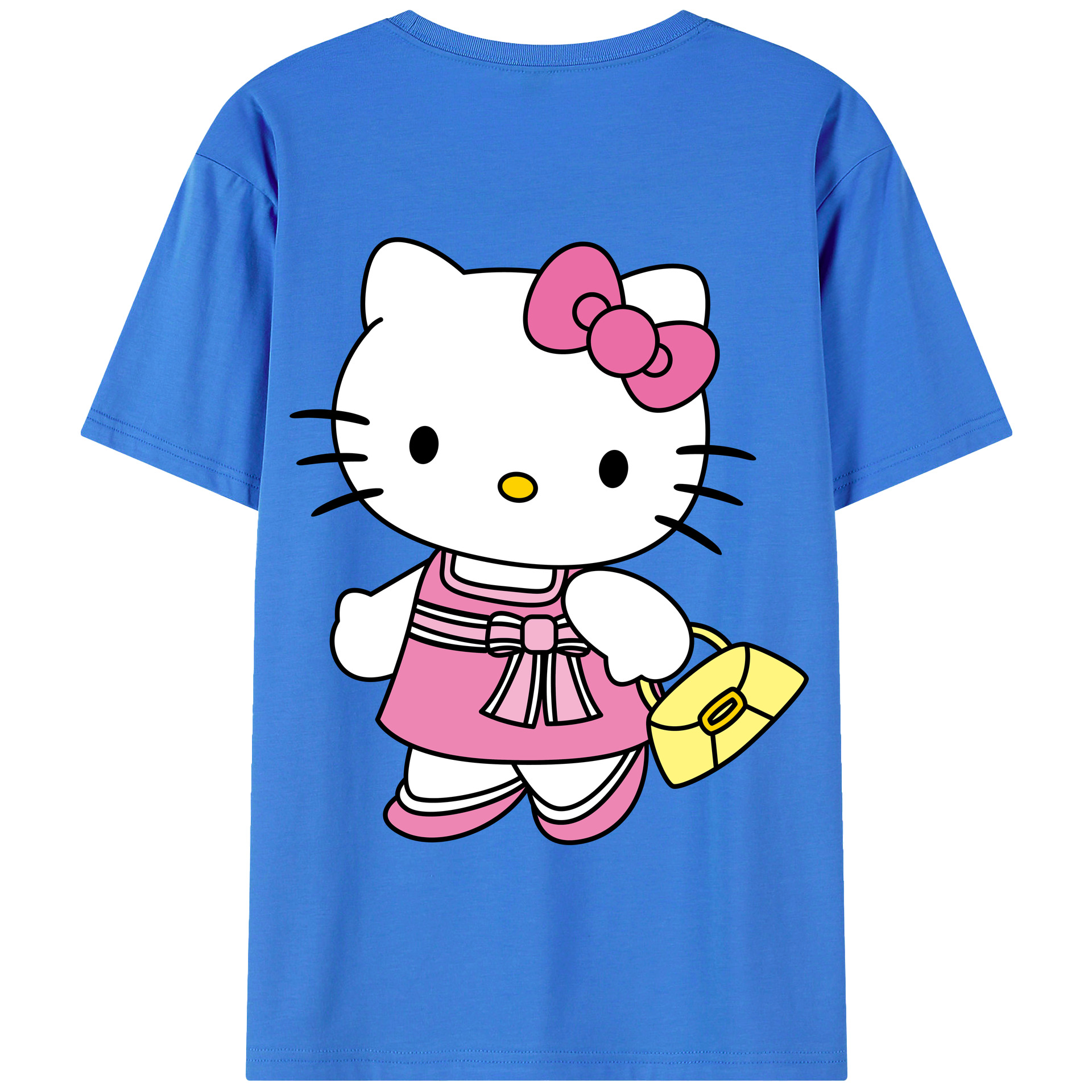 （画像用） Hello Kitty ハローキティ 綿100％半袖Tシャツ（背面プリント）