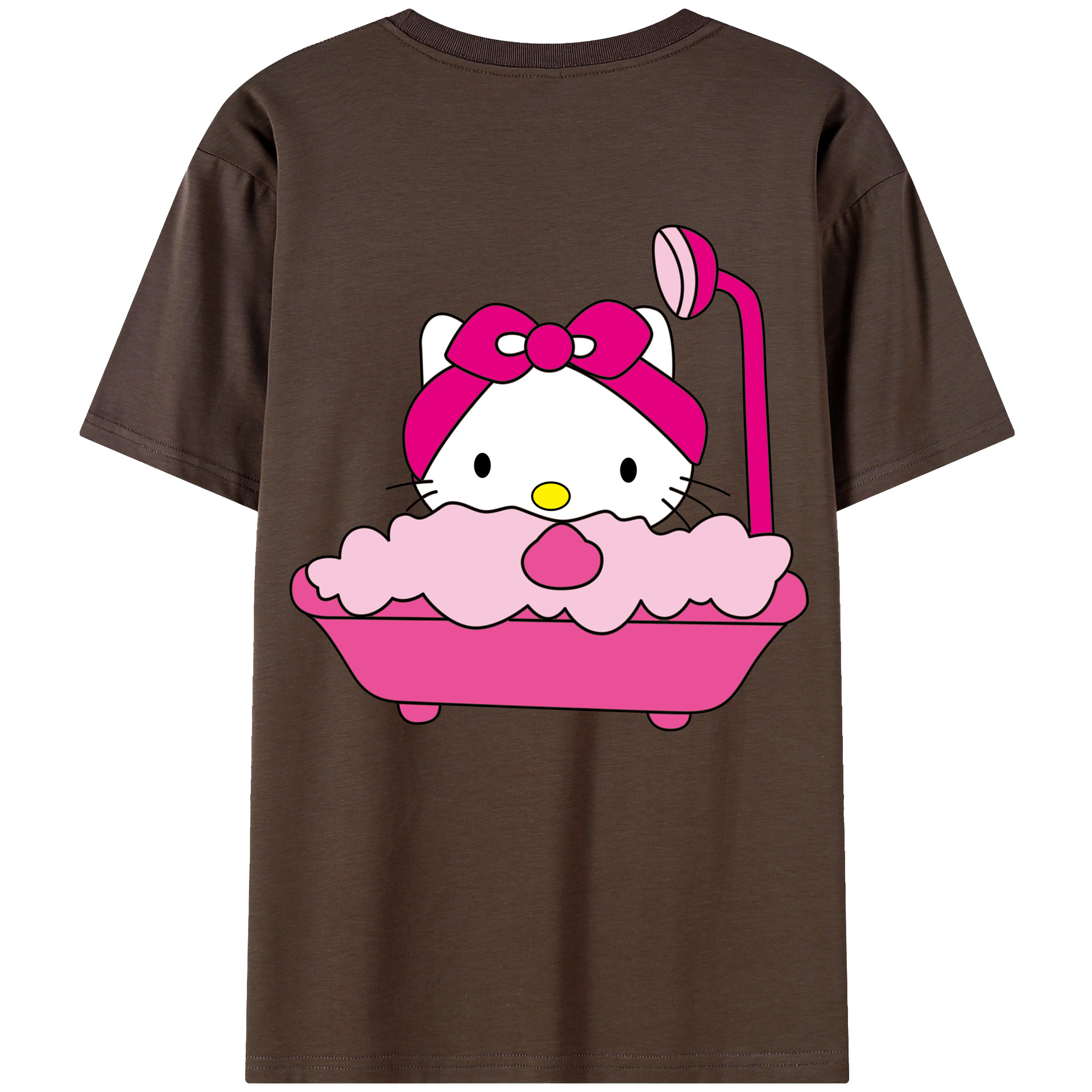 （画像用） Hello Kitty ハローキティ 綿100％半袖Tシャツ（背面プリント）
