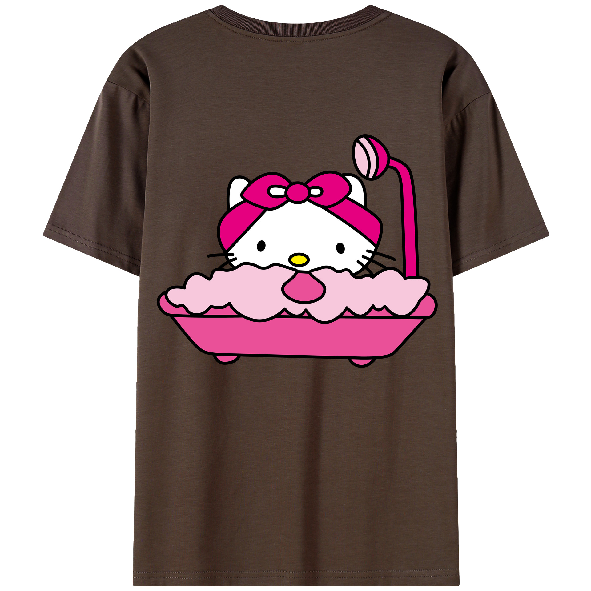 （画像用） Hello Kitty ハローキティ 綿100％半袖Tシャツ（背面プリント）