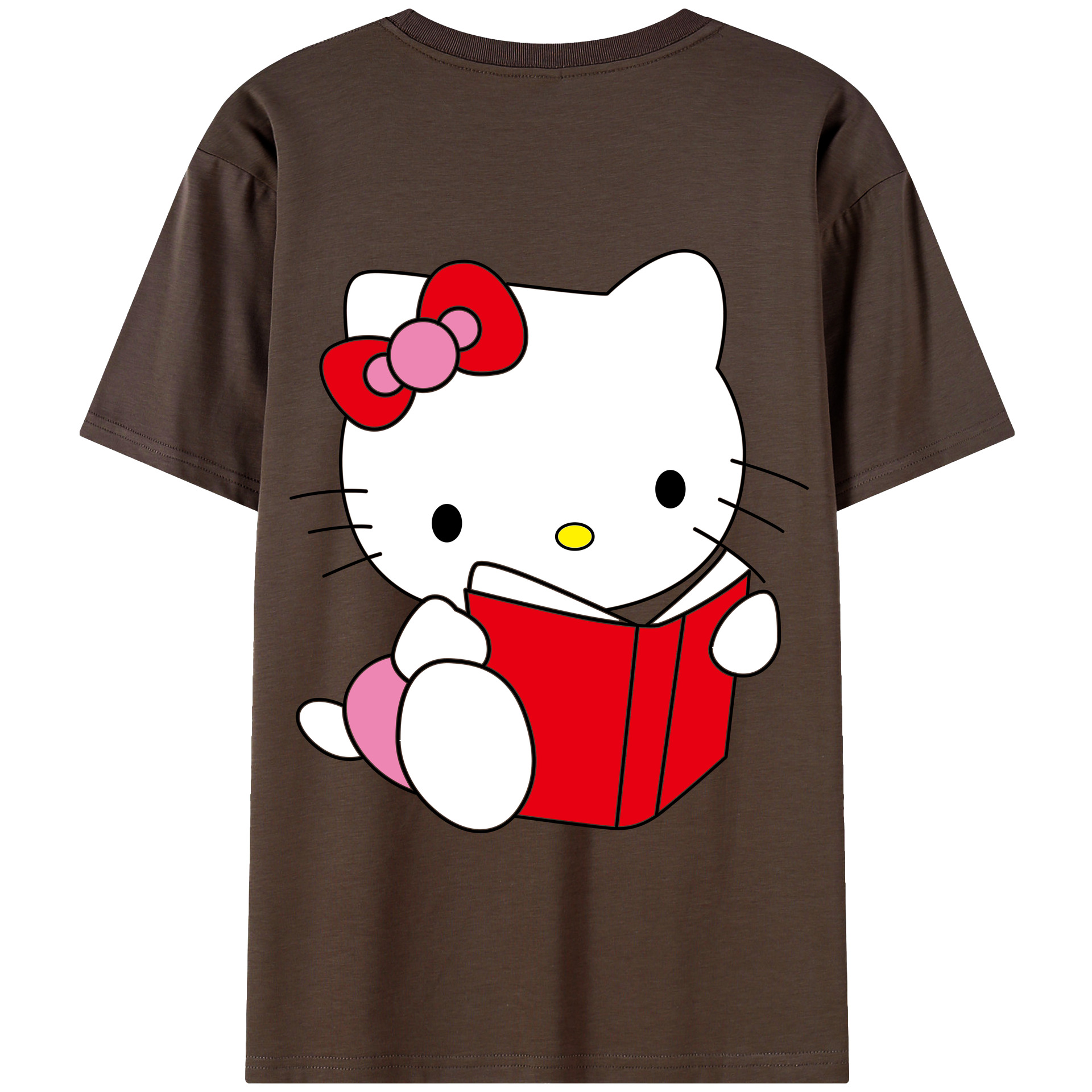 （画像用） Hello Kitty ハローキティ 綿100％半袖Tシャツ（背面プリント）