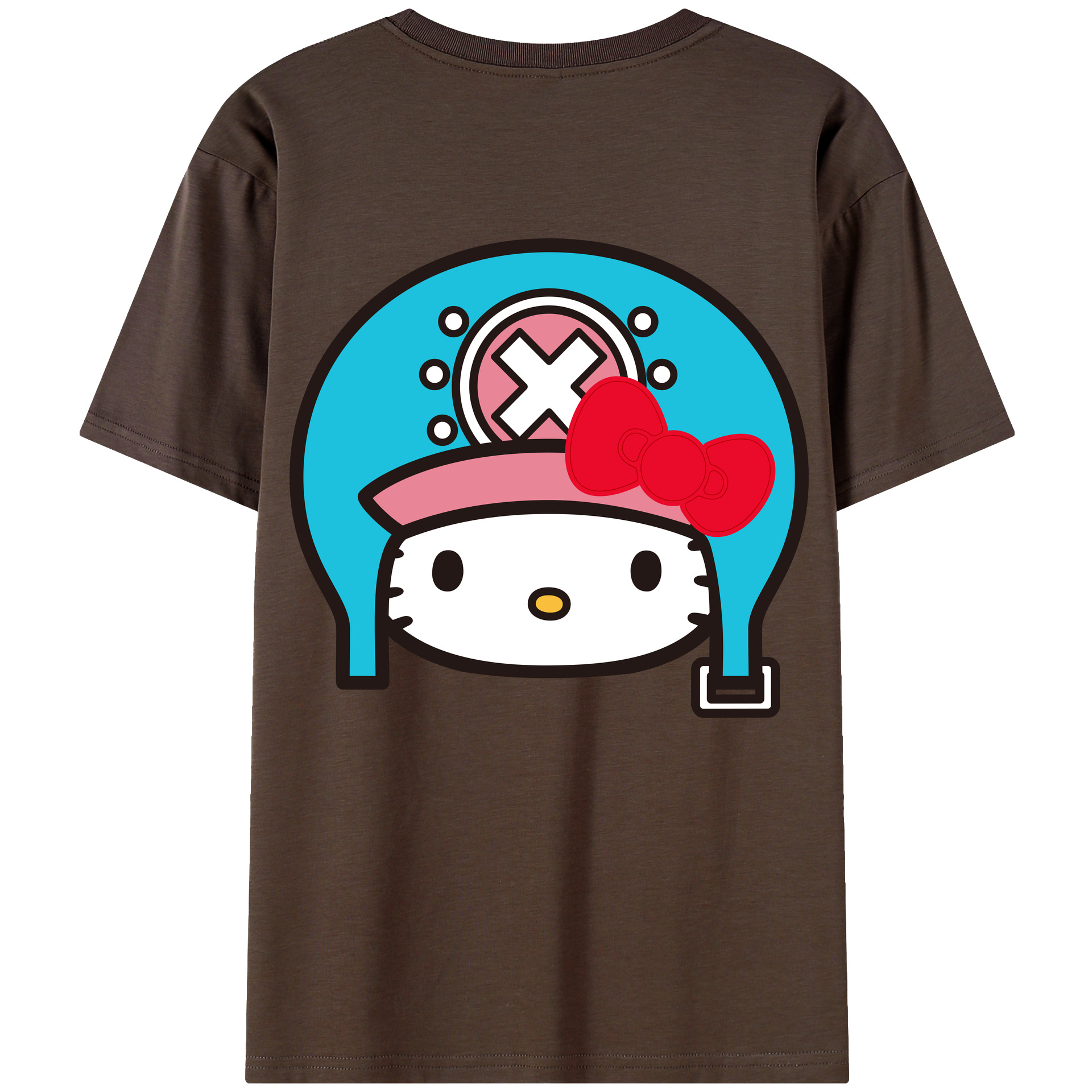 （画像用） Hello Kitty ハローキティ 綿100％半袖Tシャツ（背面プリント）