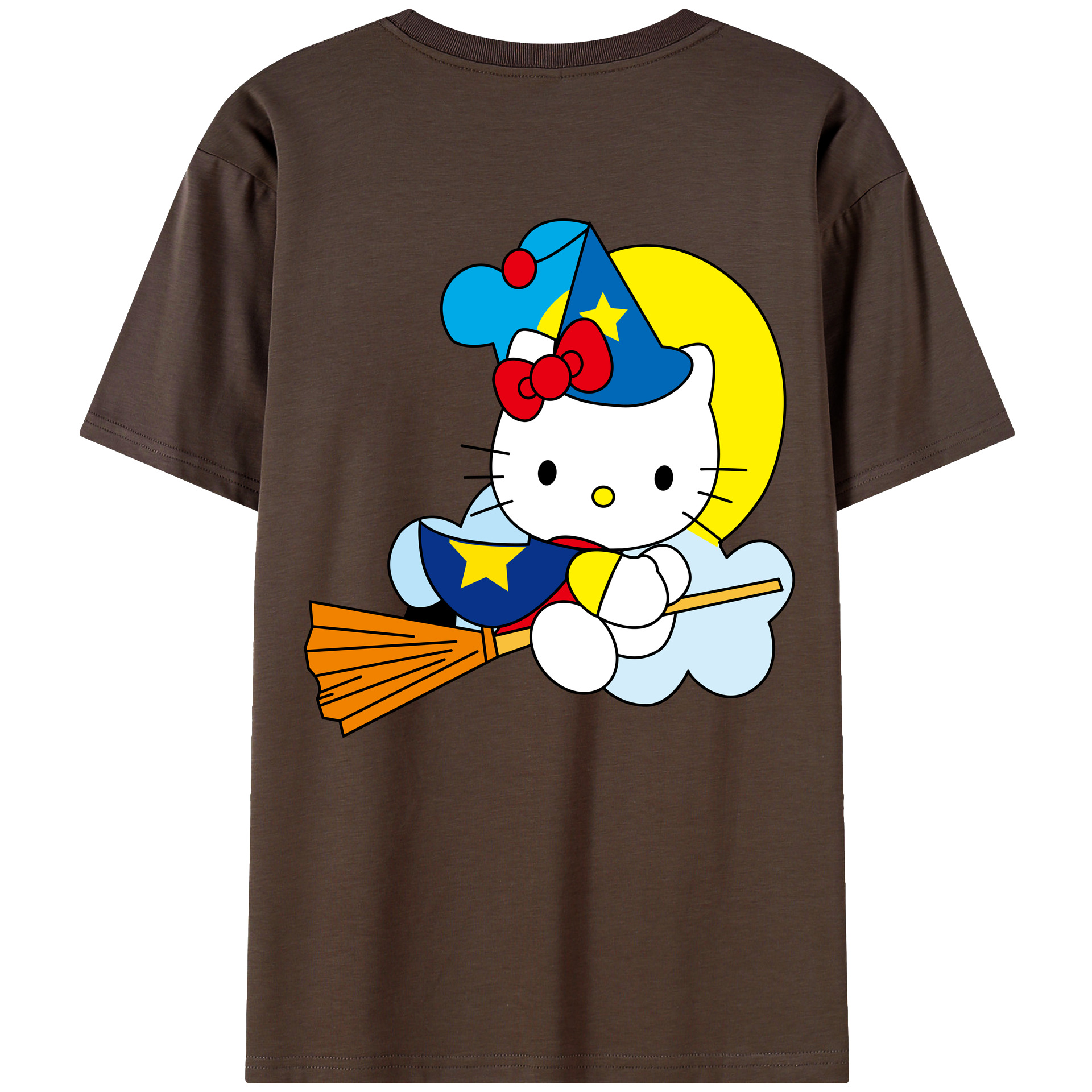 （画像用） Hello Kitty ハローキティ 綿100％半袖Tシャツ（背面プリント）