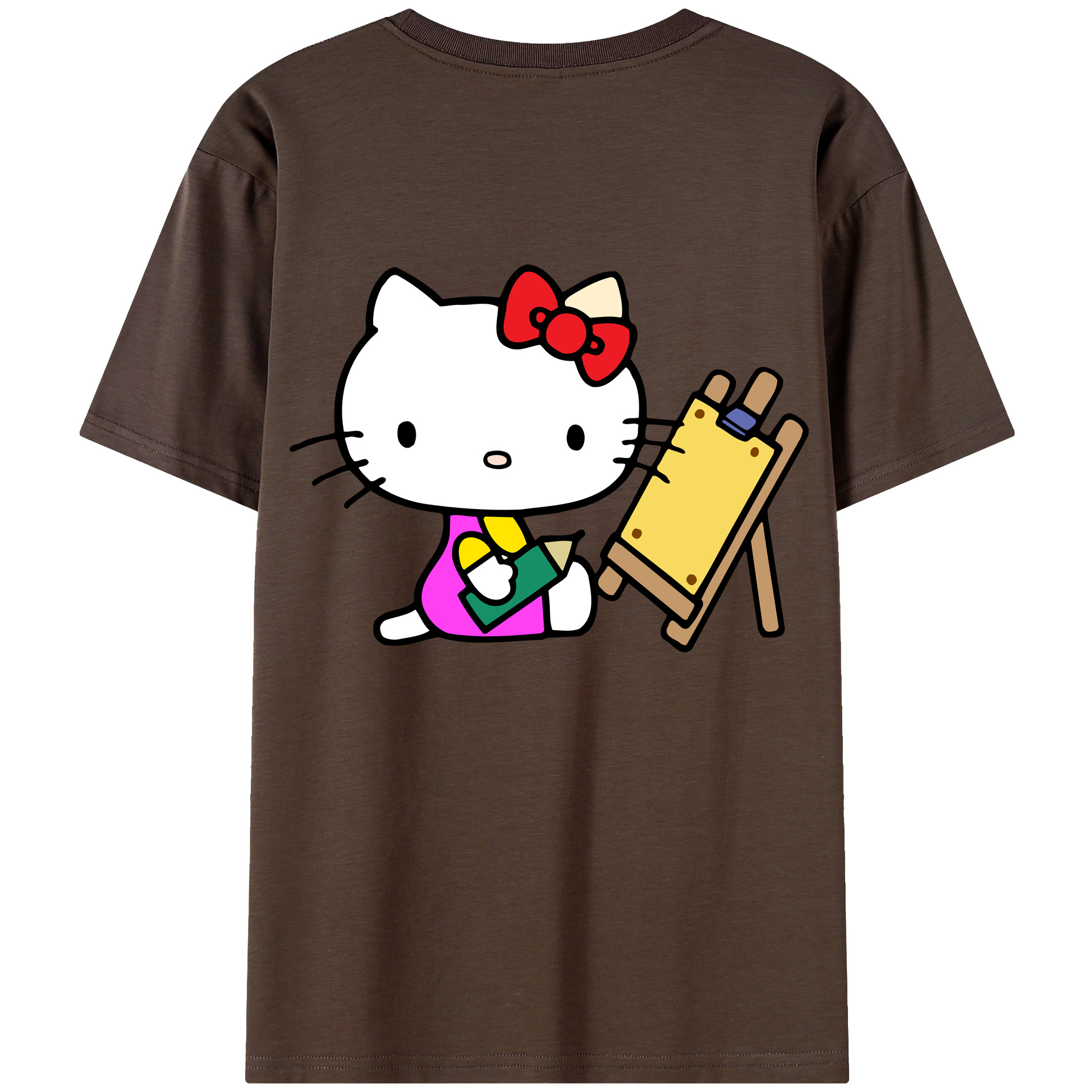 （画像用） Hello Kitty ハローキティ 綿100％半袖Tシャツ（背面プリント）