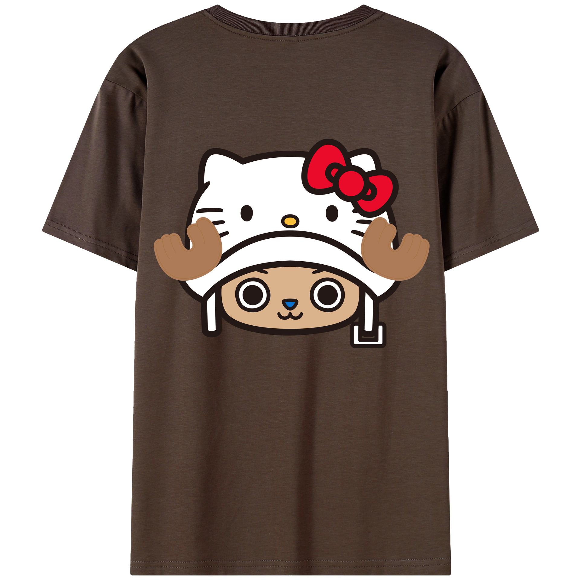 （画像用） Hello Kitty ハローキティ 綿100％半袖Tシャツ（背面プリント）