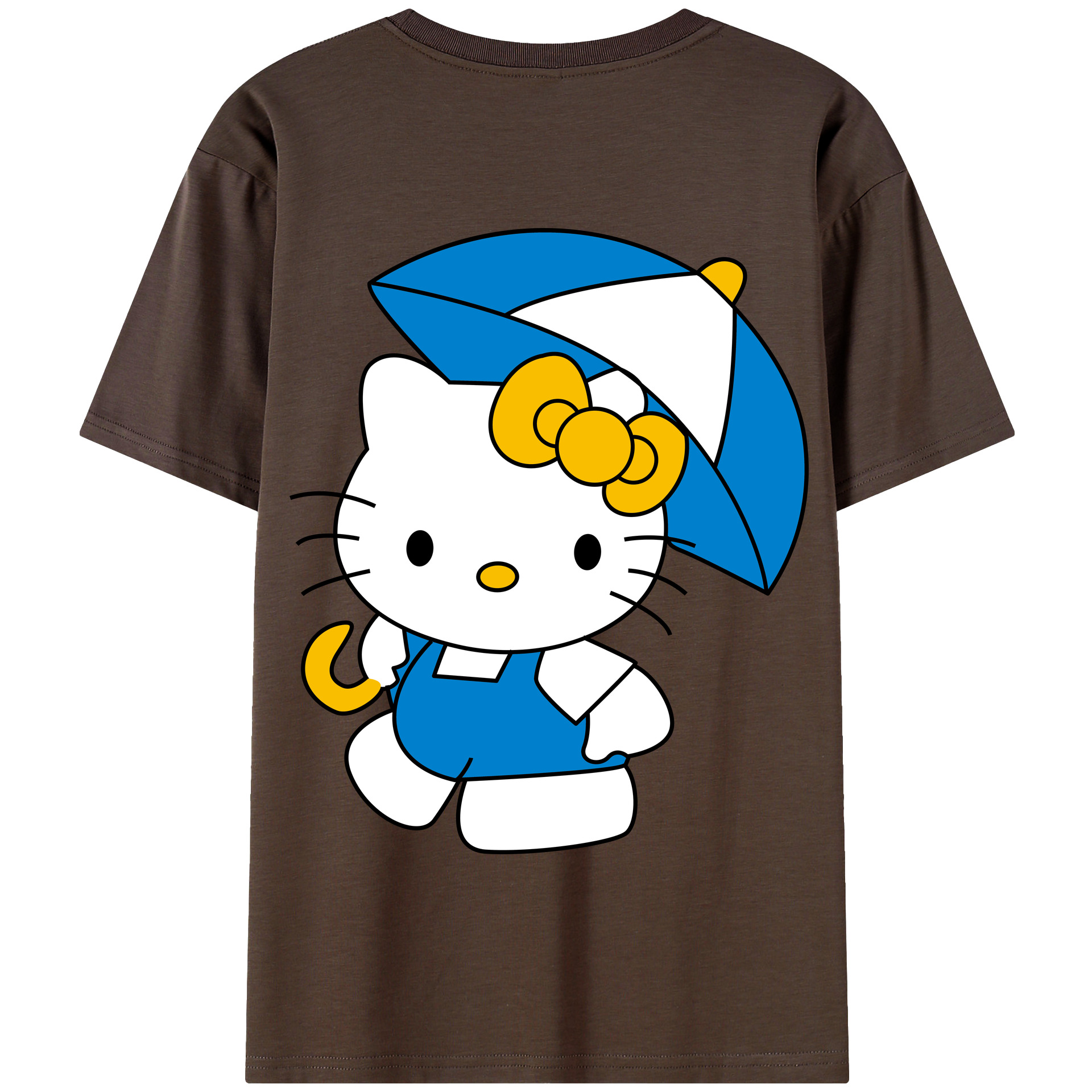 （画像用） Hello Kitty ハローキティ 綿100％半袖Tシャツ（背面プリント）