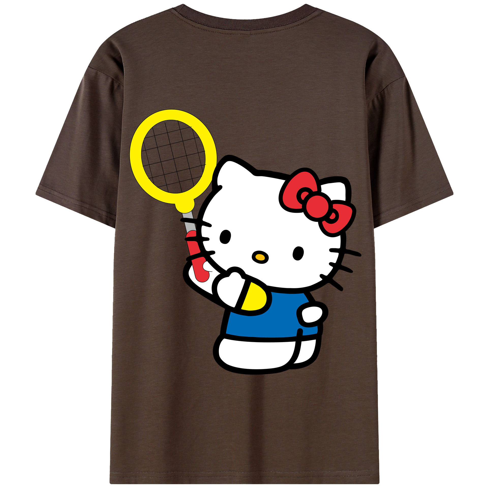 （画像用） Hello Kitty ハローキティ 綿100％半袖Tシャツ（背面プリント）