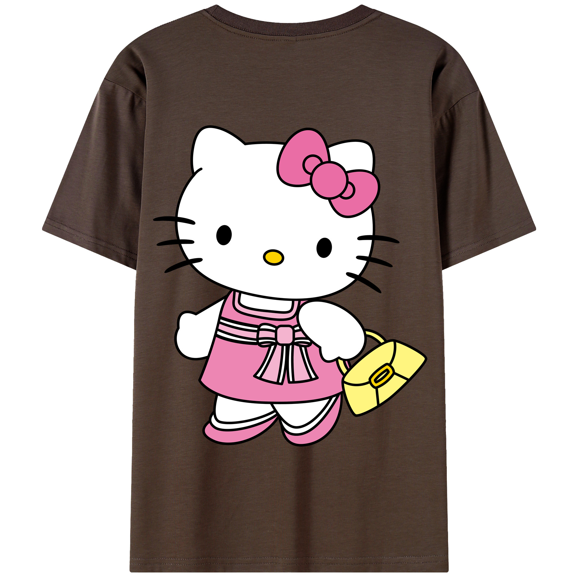 （画像用） Hello Kitty ハローキティ 綿100％半袖Tシャツ（背面プリント）