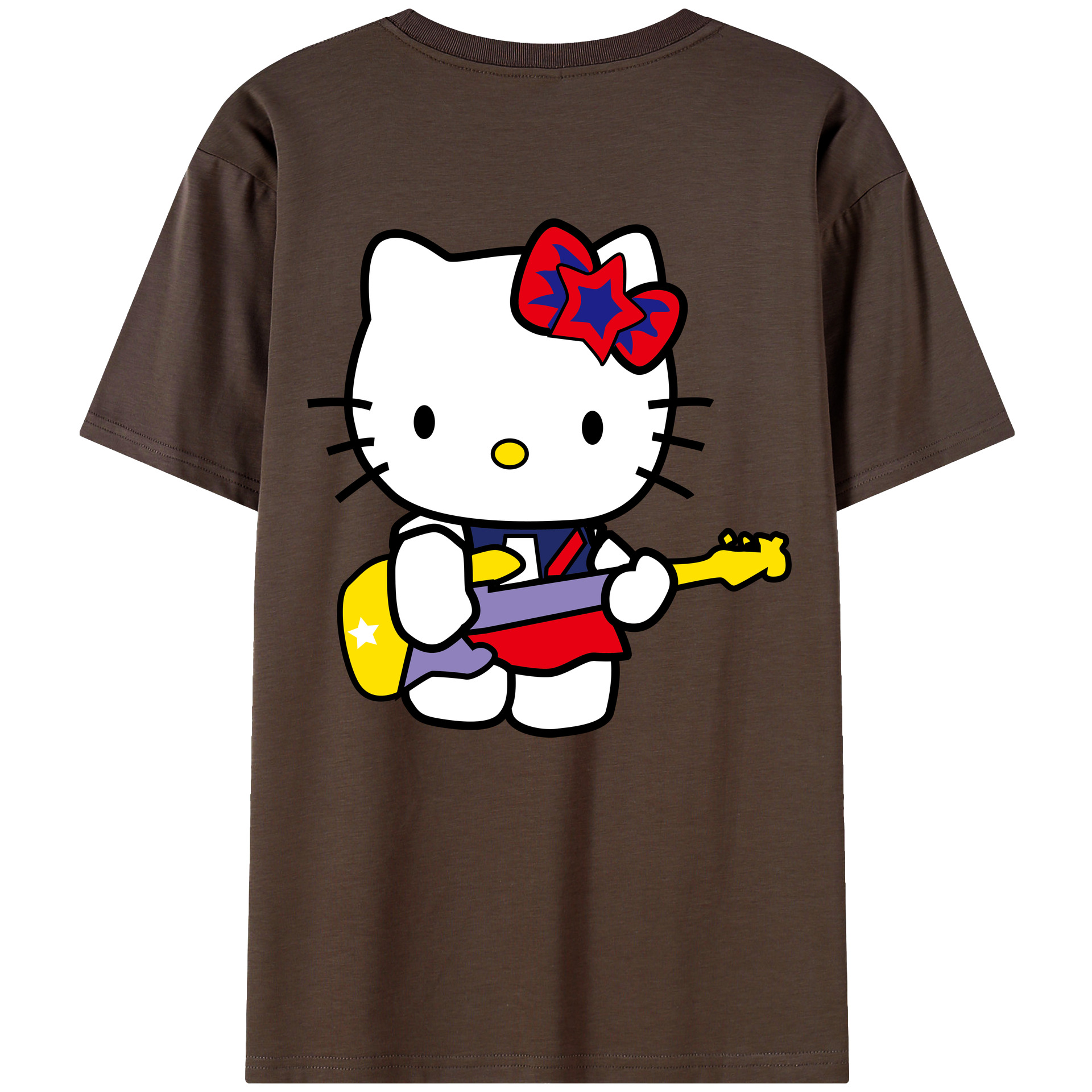 （画像用） Hello Kitty ハローキティ 綿100％半袖Tシャツ（背面プリント）