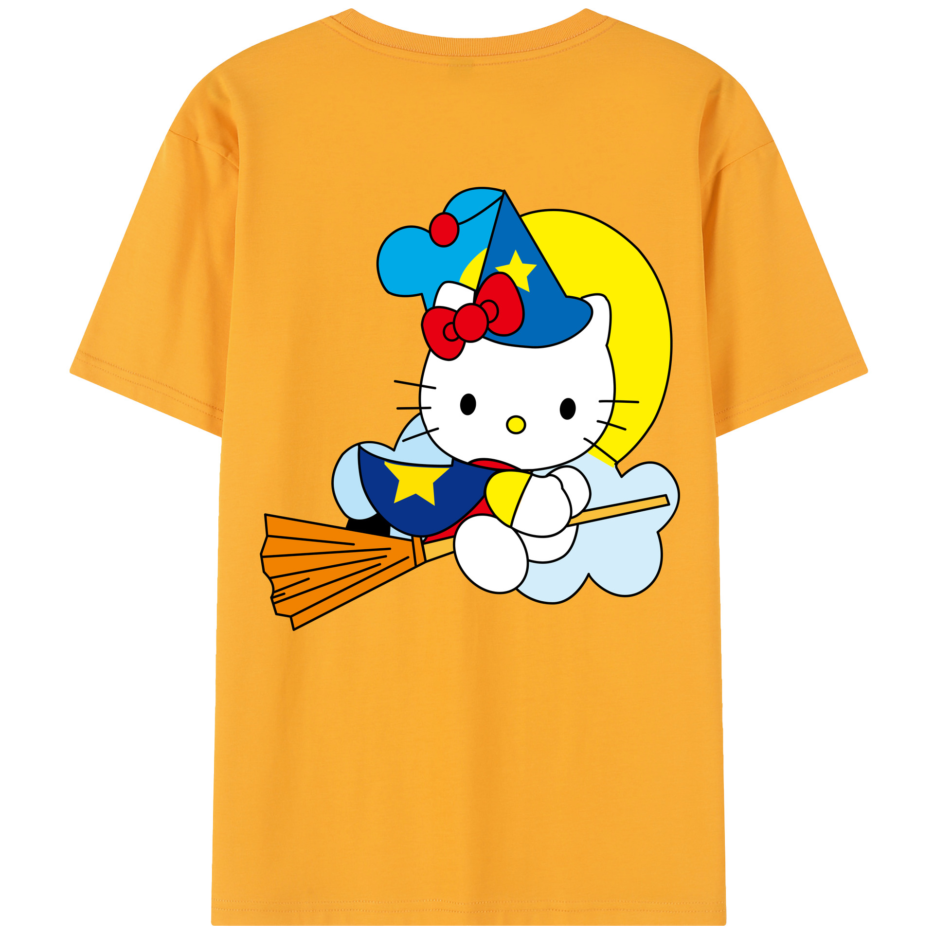 （画像用） Hello Kitty ハローキティ 綿100％半袖Tシャツ（背面プリント）