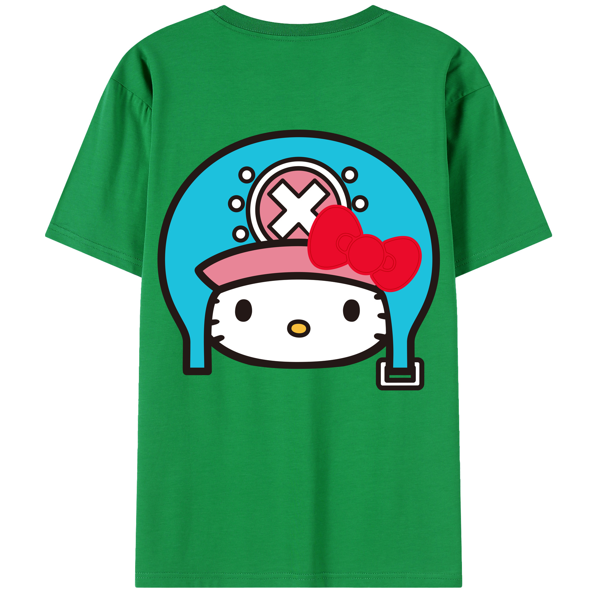 （画像用） Hello Kitty ハローキティ 綿100％半袖Tシャツ（背面プリント）