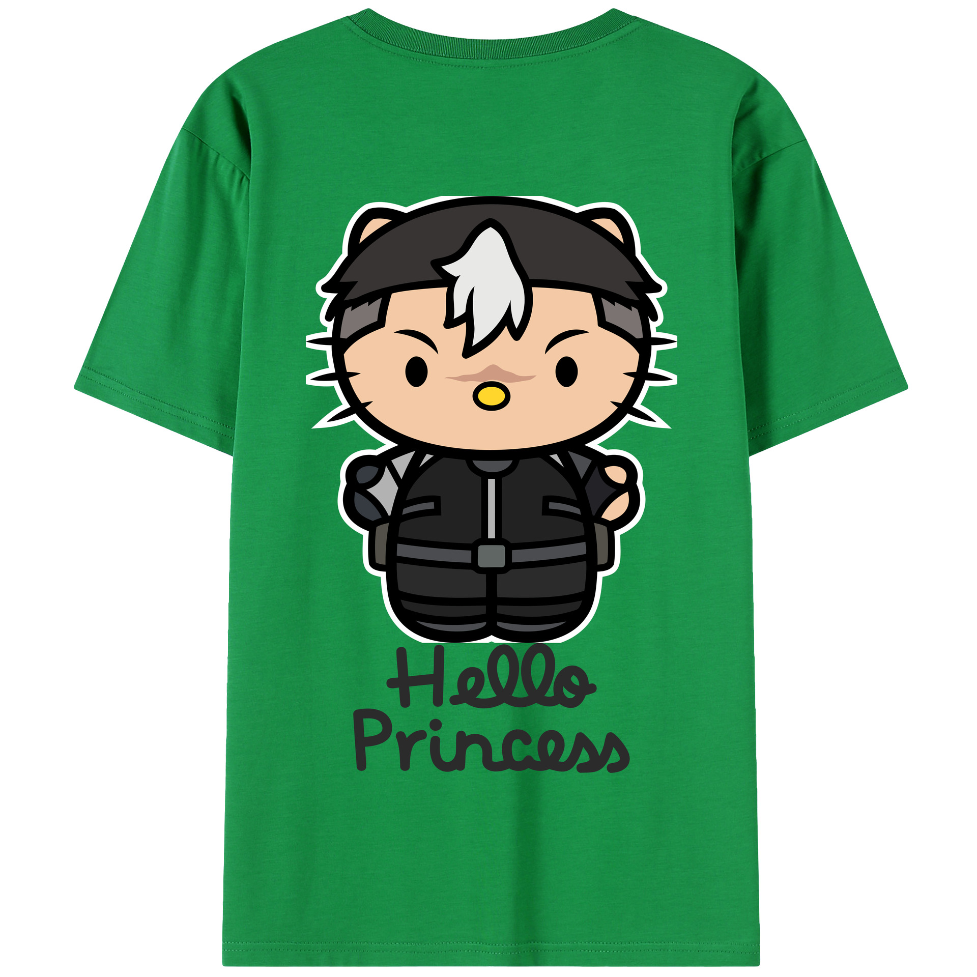 （画像用） Hello Kitty ハローキティ 綿100％半袖Tシャツ（背面プリント）