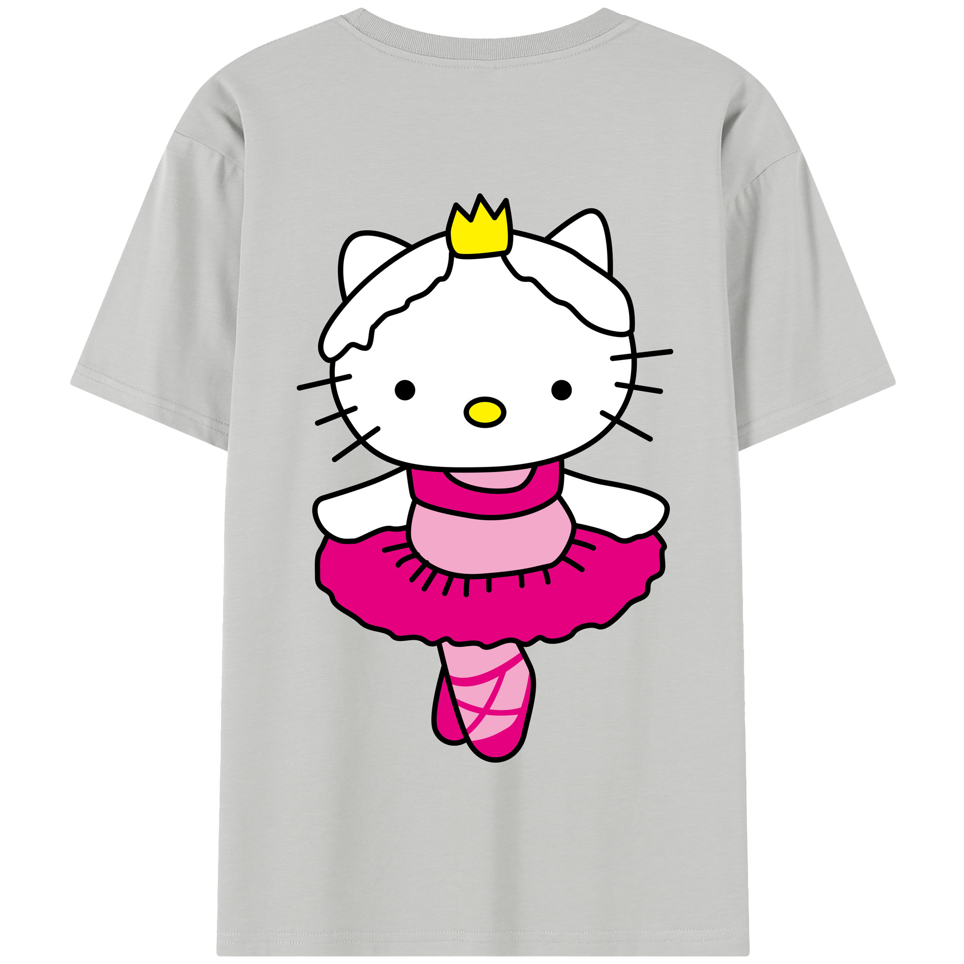 （画像用） Hello Kitty ハローキティ 綿100％半袖Tシャツ（背面プリント）