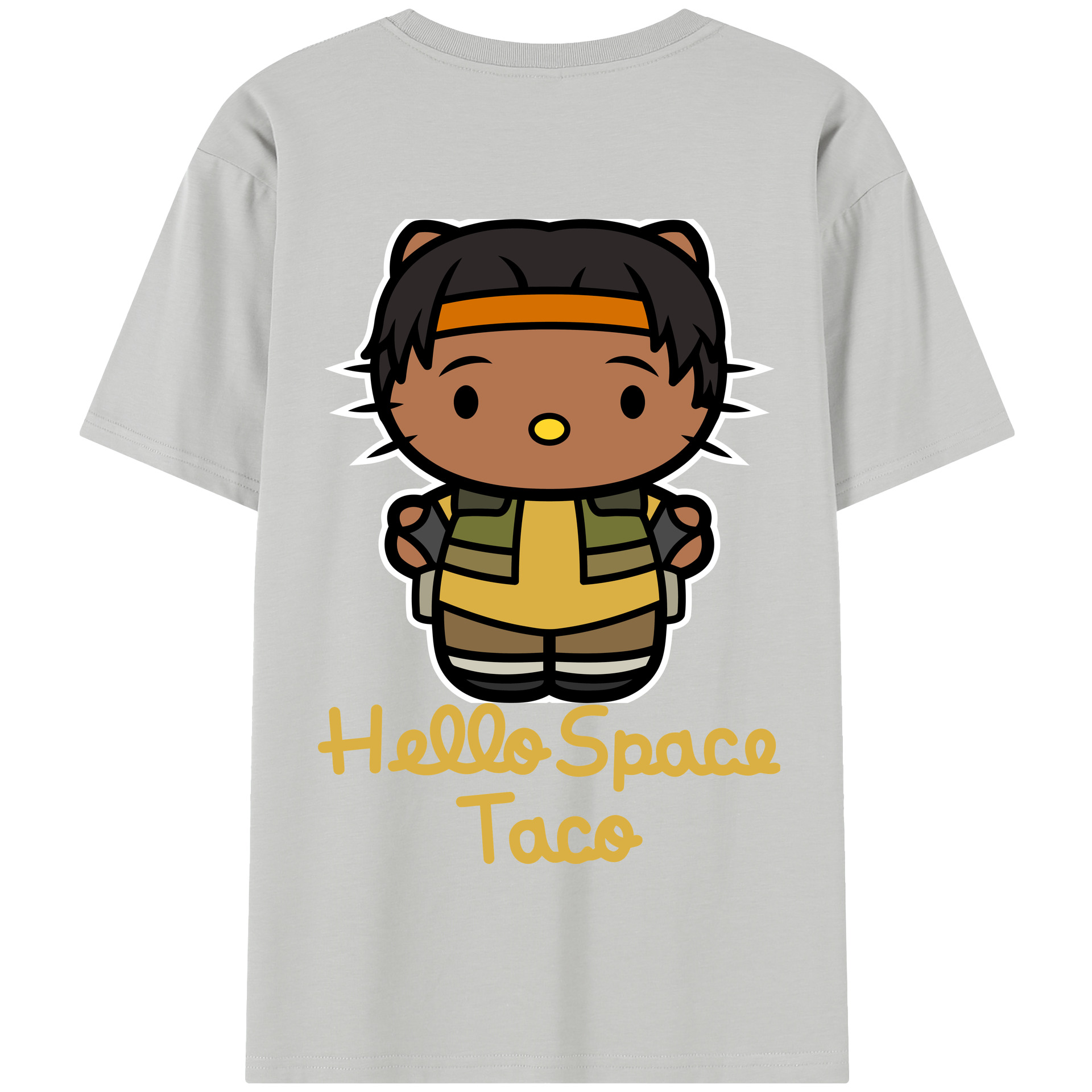 （画像用） Hello Kitty ハローキティ 綿100％半袖Tシャツ（背面プリント）