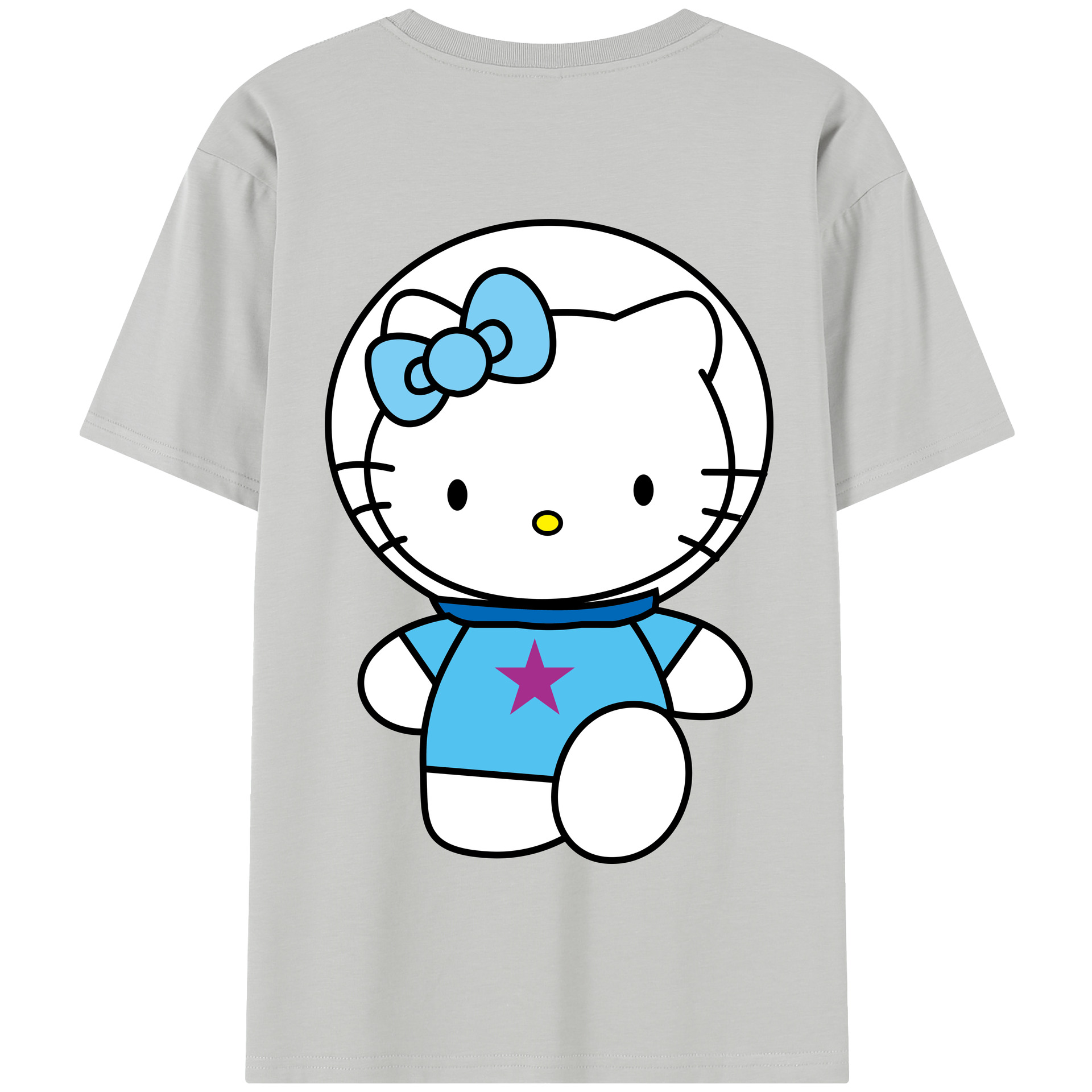 （画像用） Hello Kitty ハローキティ 綿100％半袖Tシャツ（背面プリント）