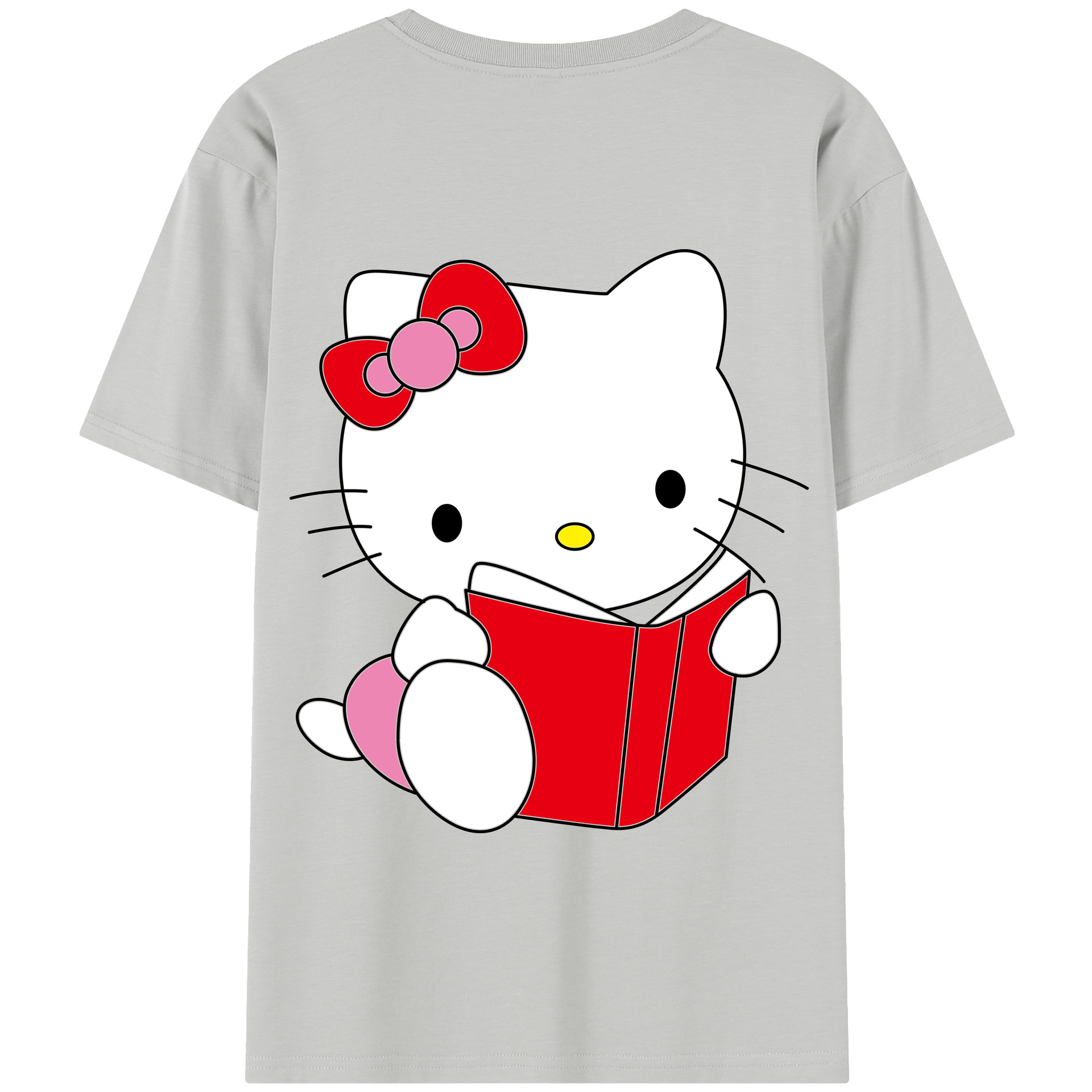 （画像用） Hello Kitty ハローキティ 綿100％半袖Tシャツ（背面プリント）