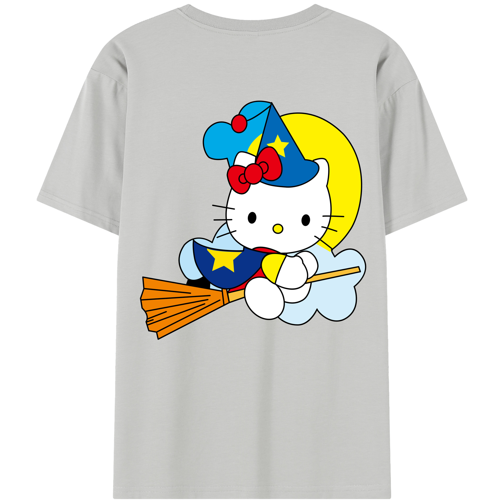 （画像用） Hello Kitty ハローキティ 綿100％半袖Tシャツ（背面プリント）