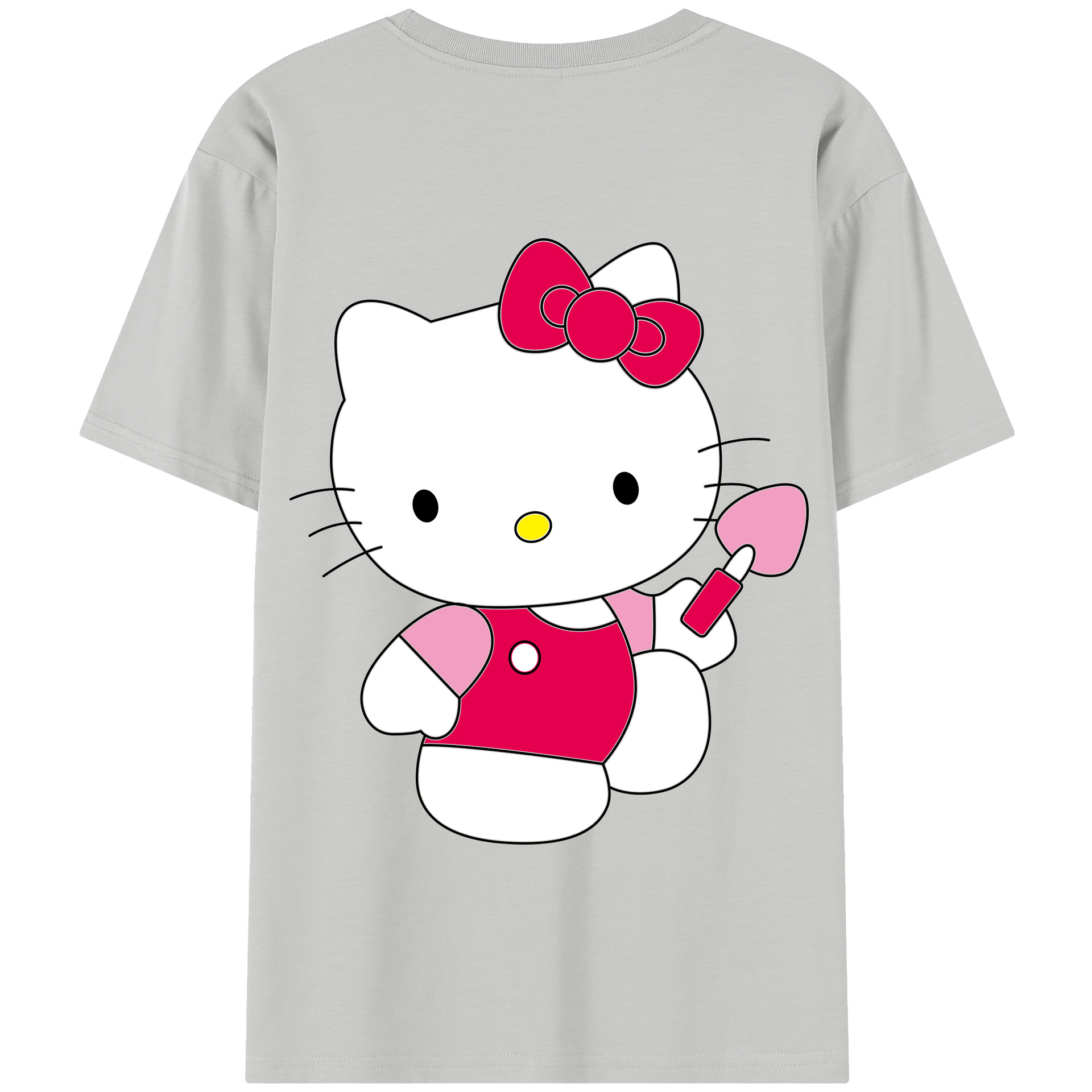 （画像用） Hello Kitty ハローキティ 綿100％半袖Tシャツ（背面プリント）