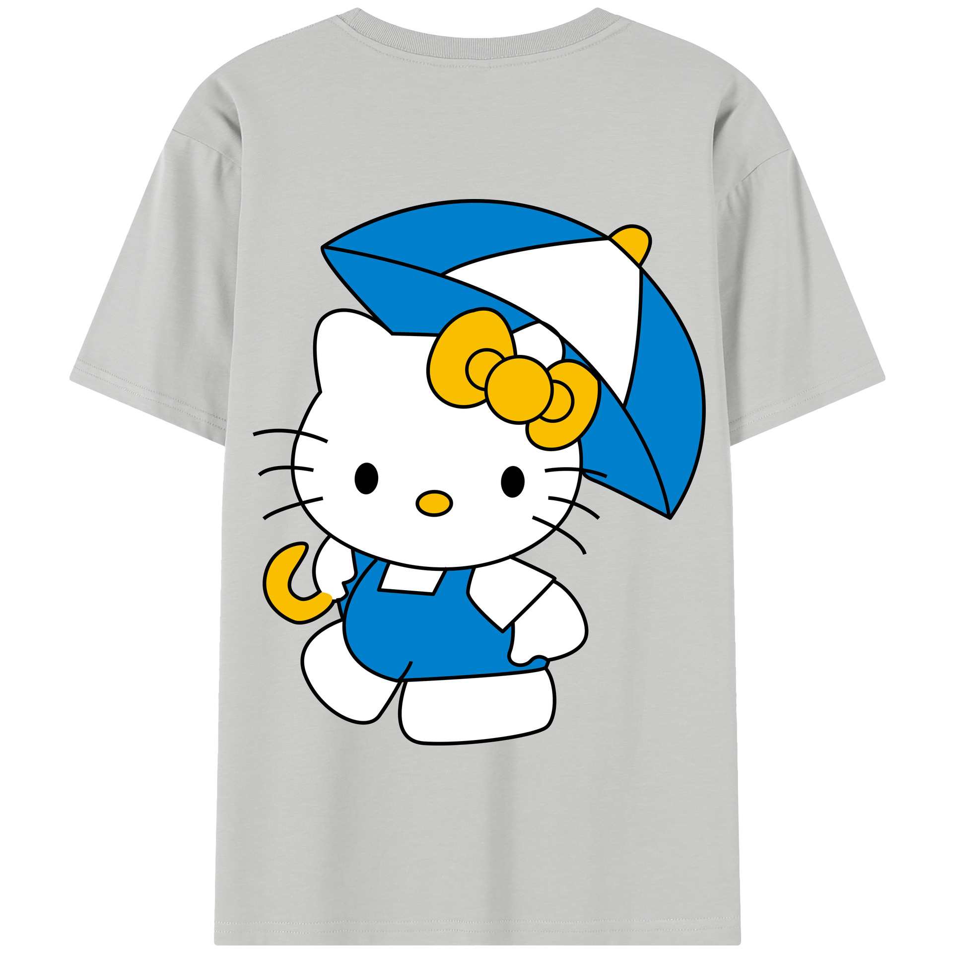 （画像用） Hello Kitty ハローキティ 綿100％半袖Tシャツ（背面プリント）