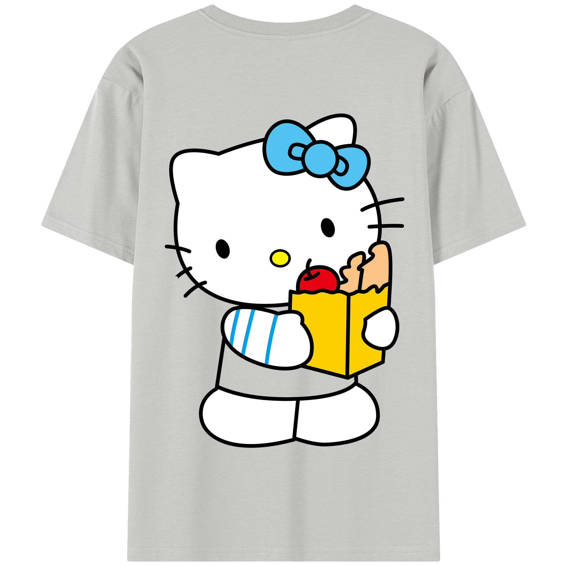 （画像用） Hello Kitty ハローキティ 綿100％半袖Tシャツ（背面プリント）