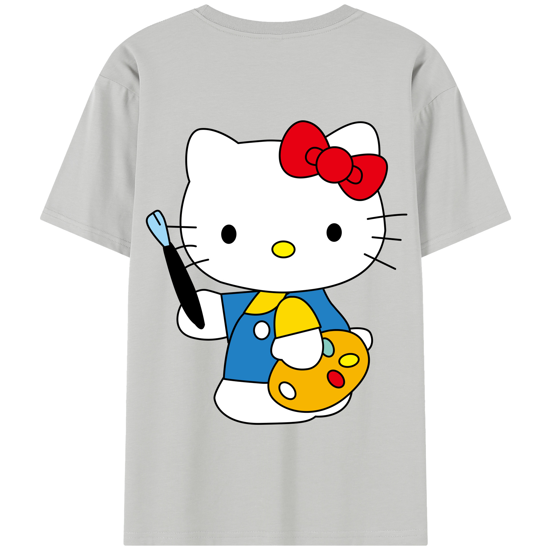 （画像用） Hello Kitty ハローキティ 綿100％半袖Tシャツ（背面プリント）