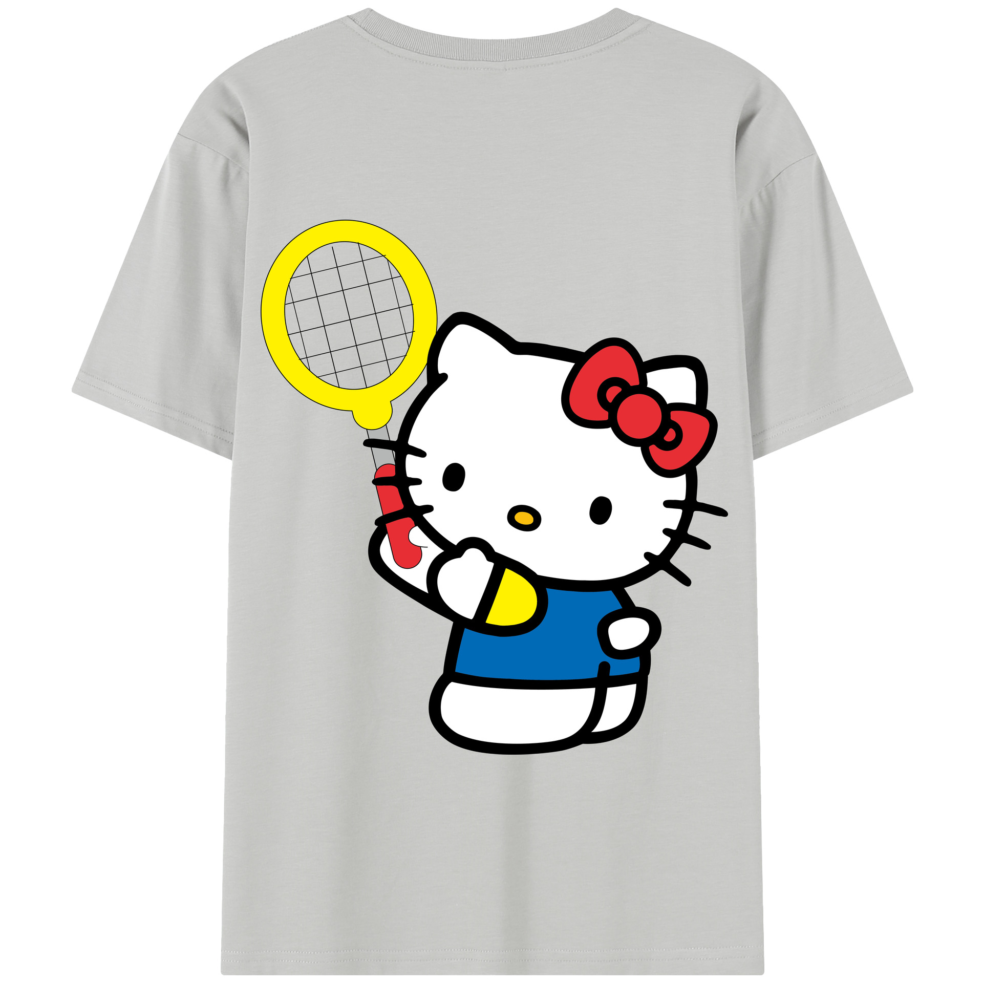 （画像用） Hello Kitty ハローキティ 綿100％半袖Tシャツ（背面プリント）
