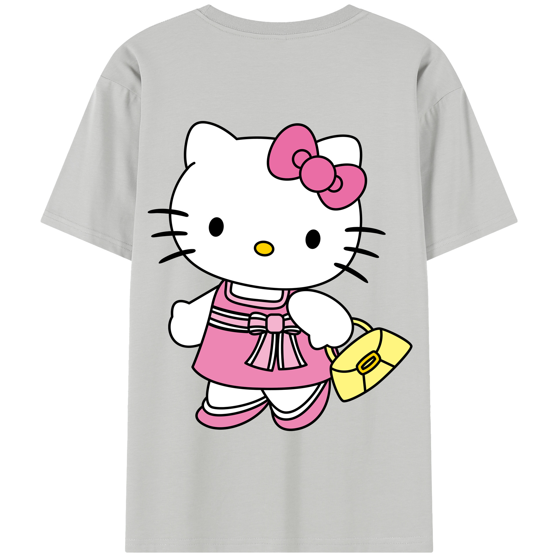（画像用） Hello Kitty ハローキティ 綿100％半袖Tシャツ（背面プリント）