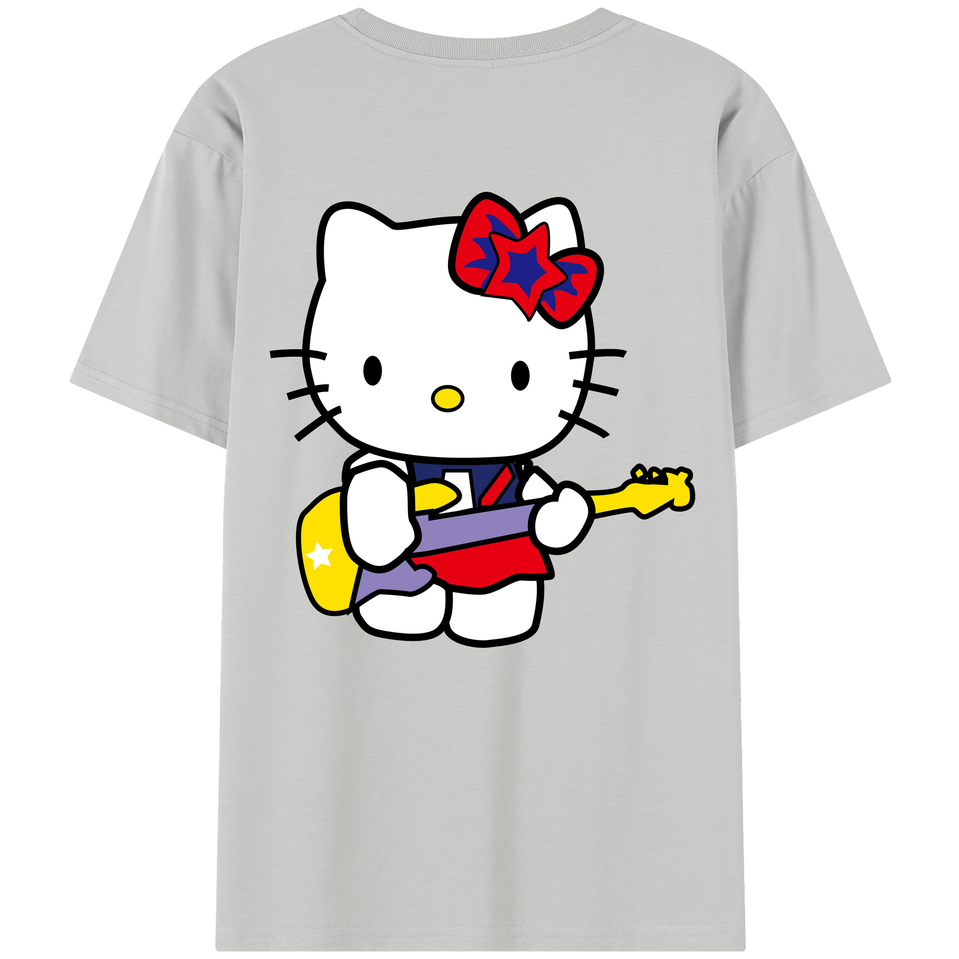（画像用） Hello Kitty ハローキティ 綿100％半袖Tシャツ（背面プリント）