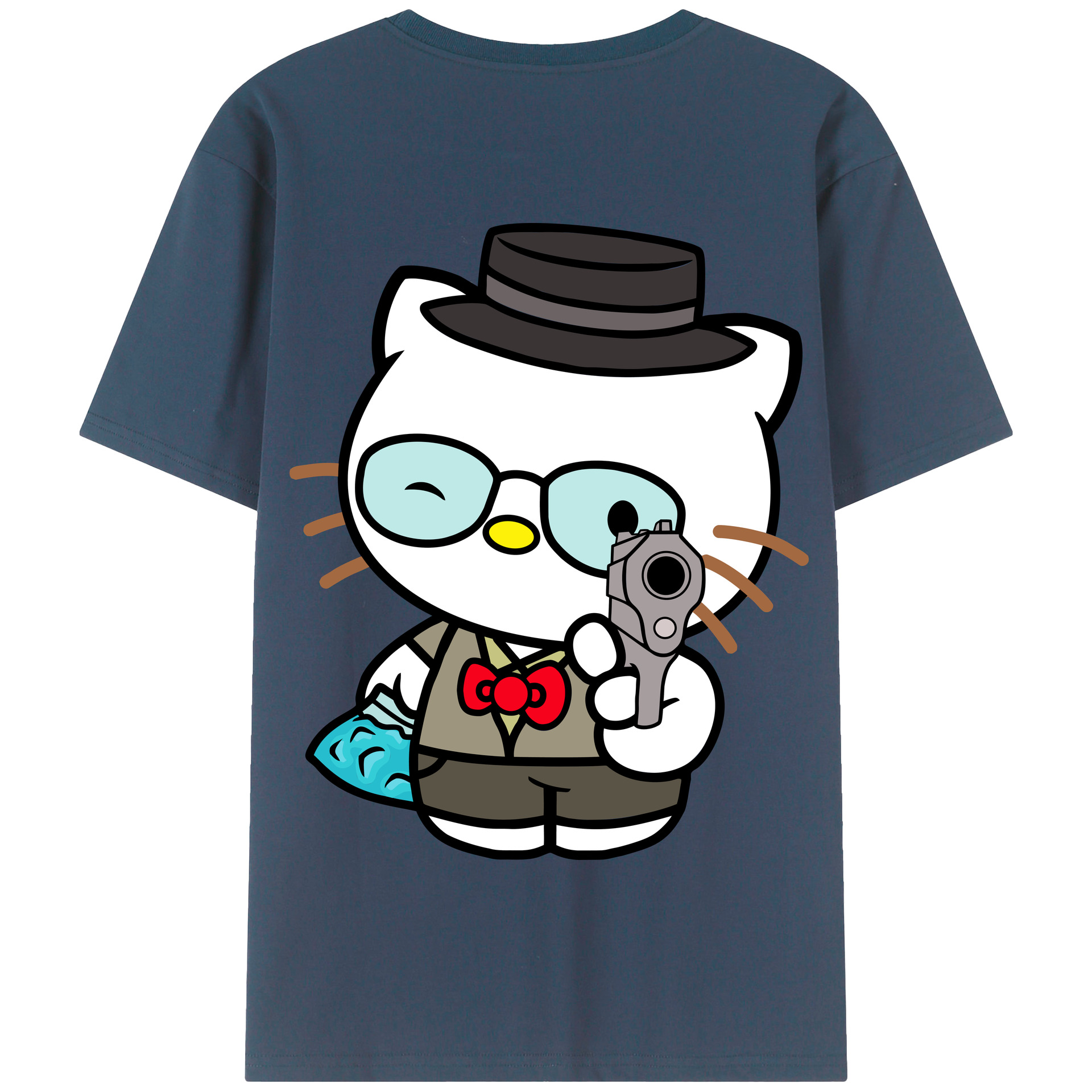 （画像用） Hello Kitty ハローキティ 綿100％半袖Tシャツ（背面プリント）