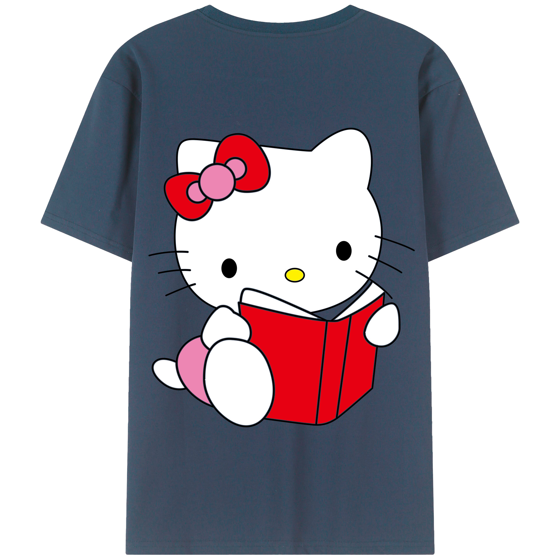 （画像用） Hello Kitty ハローキティ 綿100％半袖Tシャツ（背面プリント）