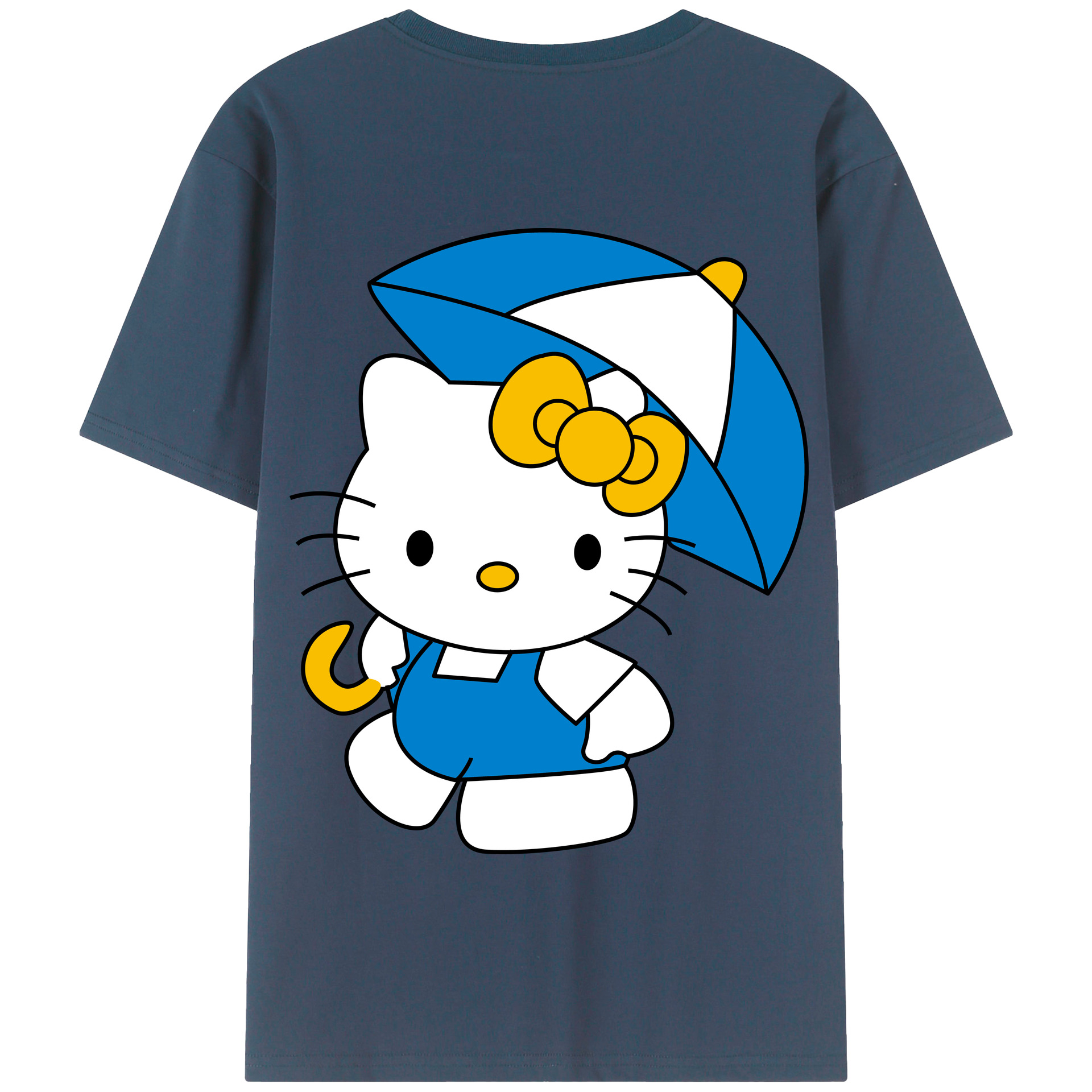 （画像用） Hello Kitty ハローキティ 綿100％半袖Tシャツ（背面プリント）