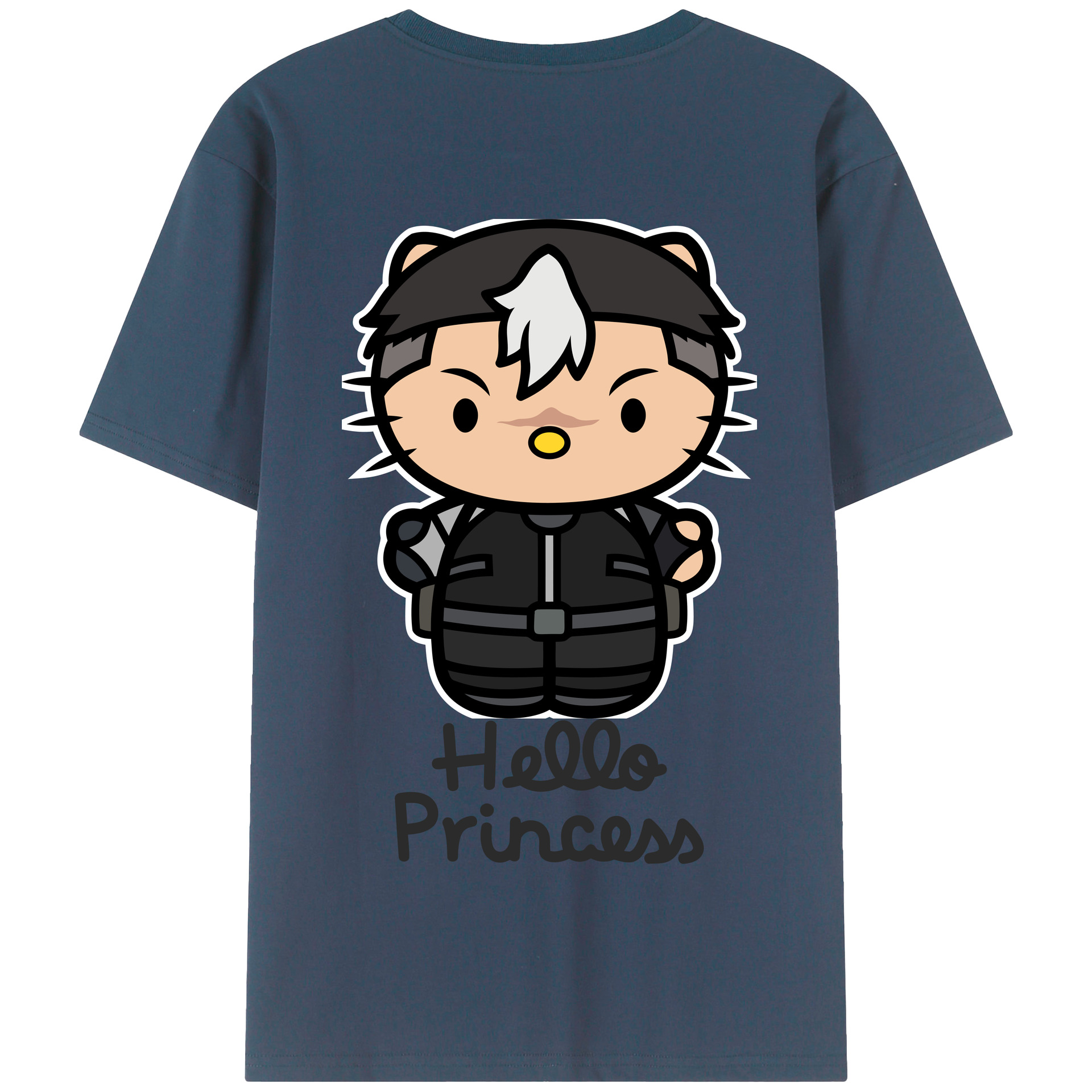 （画像用） Hello Kitty ハローキティ 綿100％半袖Tシャツ（背面プリント）