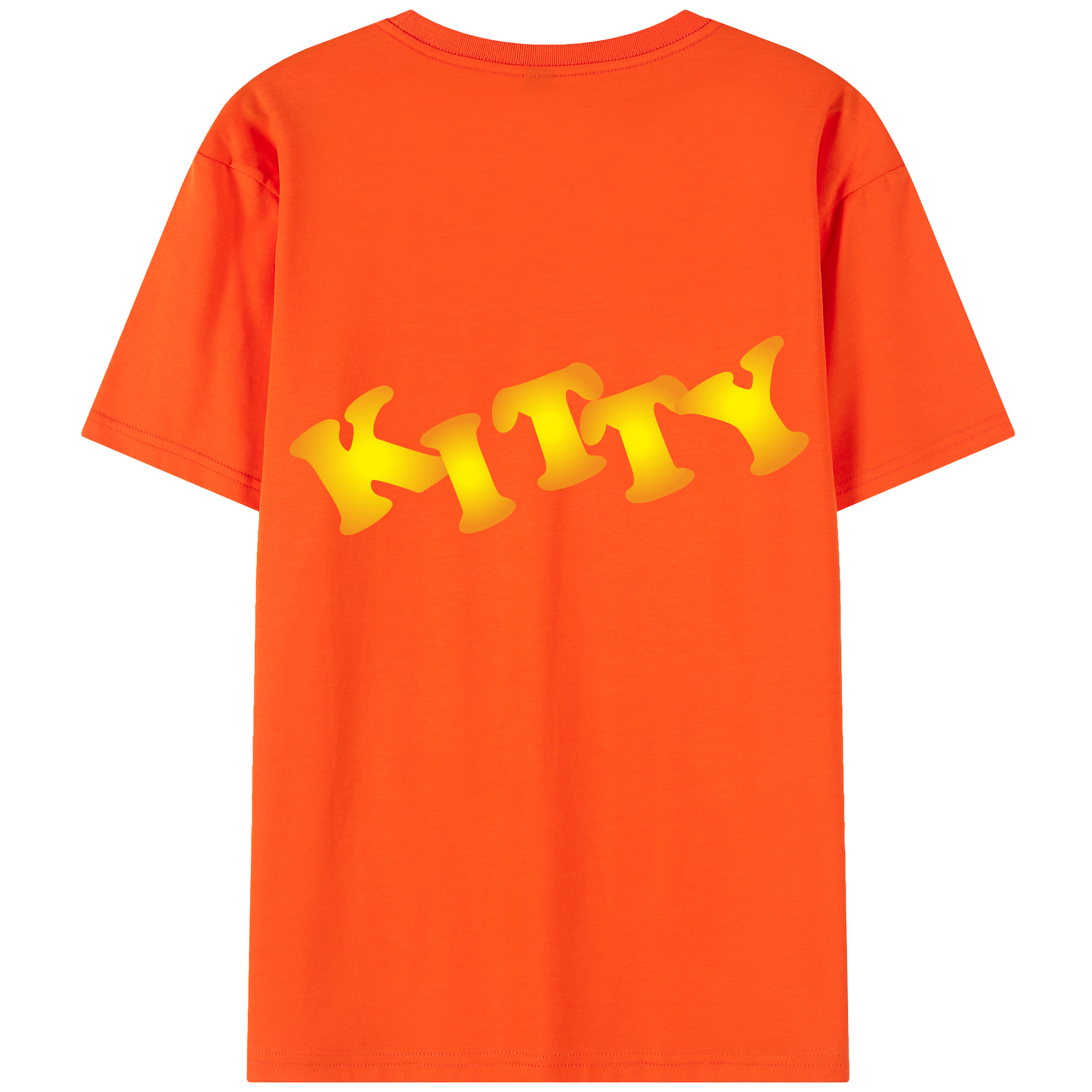 （画像用） Hello Kitty ハローキティ 綿100％半袖Tシャツ（背面プリント）