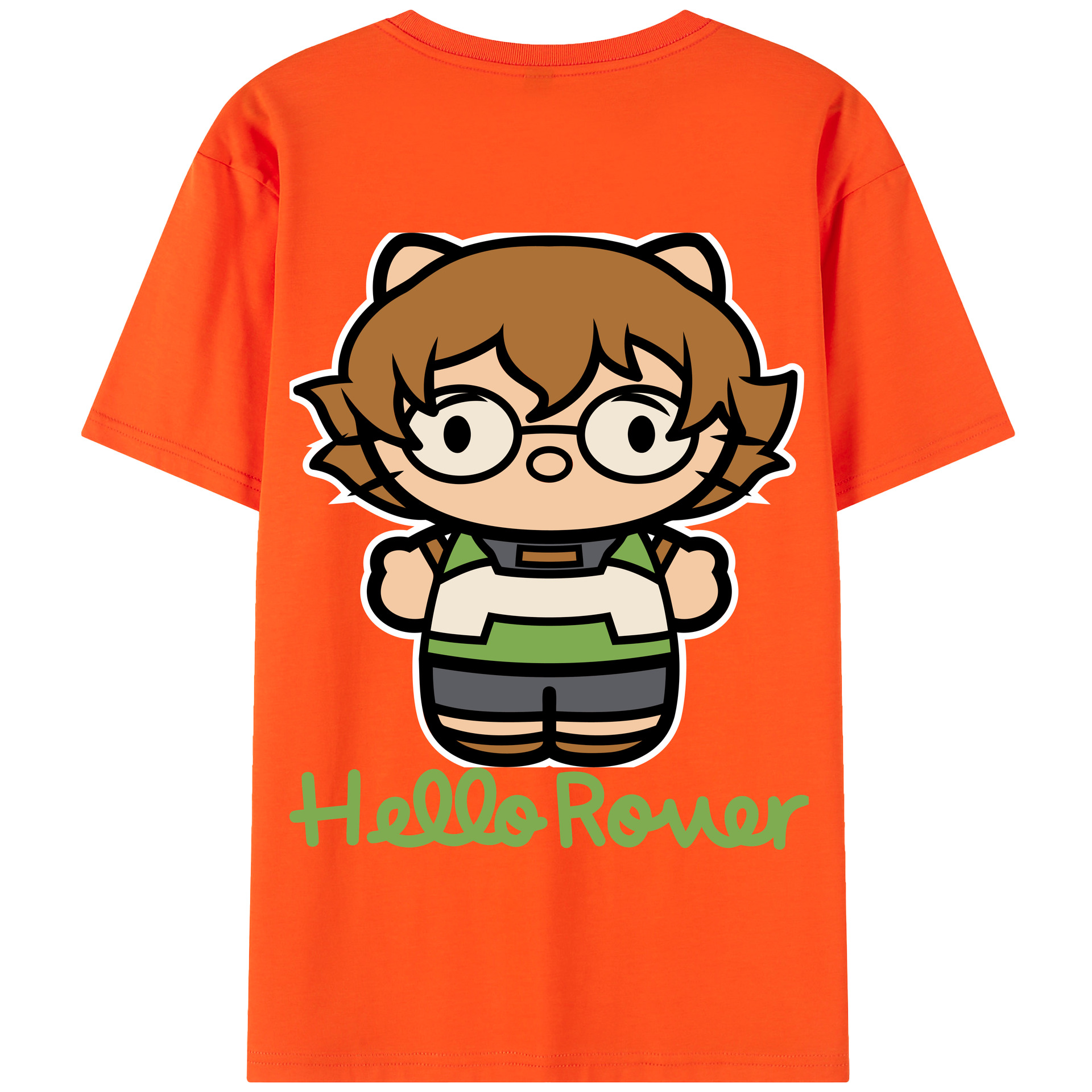 （画像用） Hello Kitty ハローキティ 綿100％半袖Tシャツ（背面プリント）