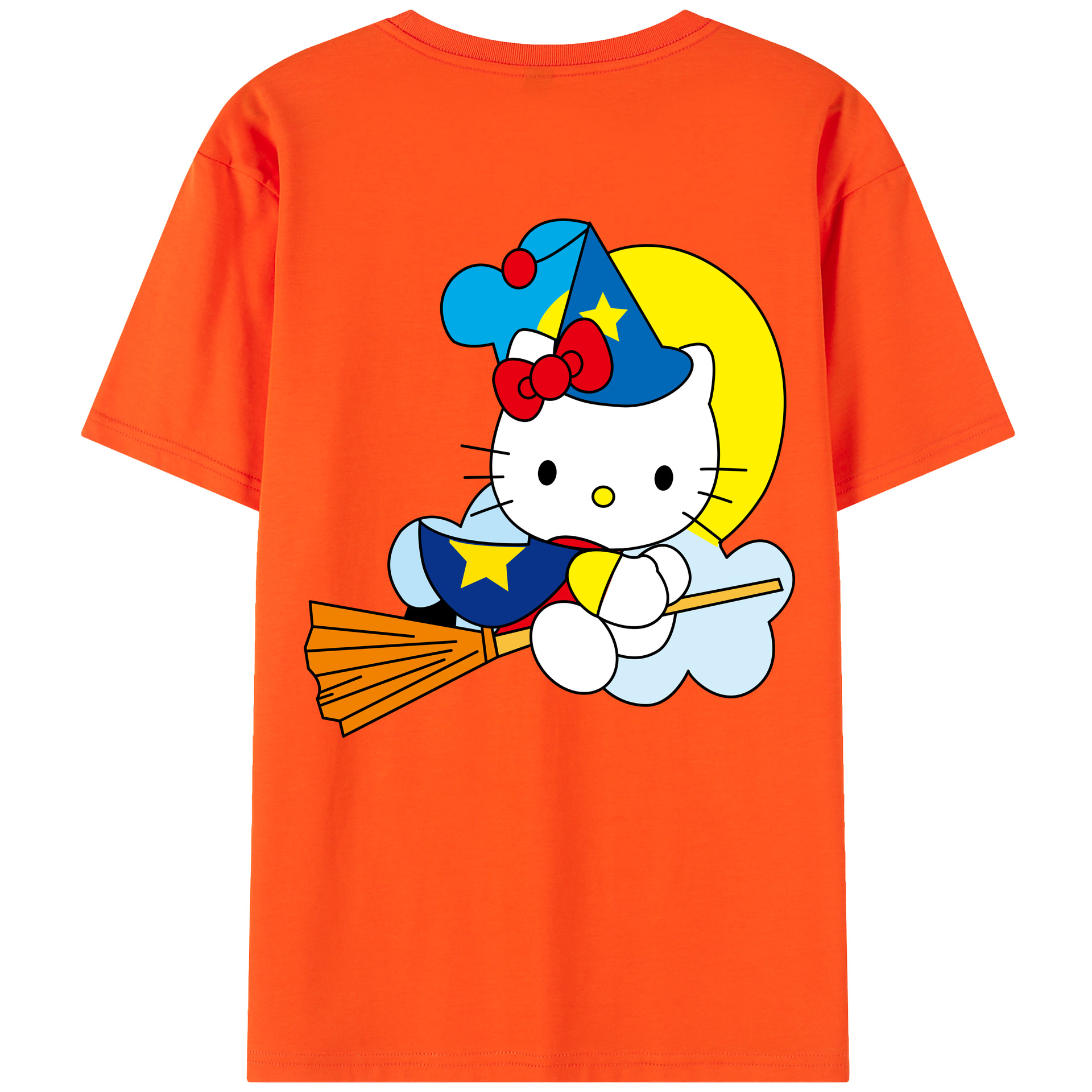 （画像用） Hello Kitty ハローキティ 綿100％半袖Tシャツ（背面プリント）