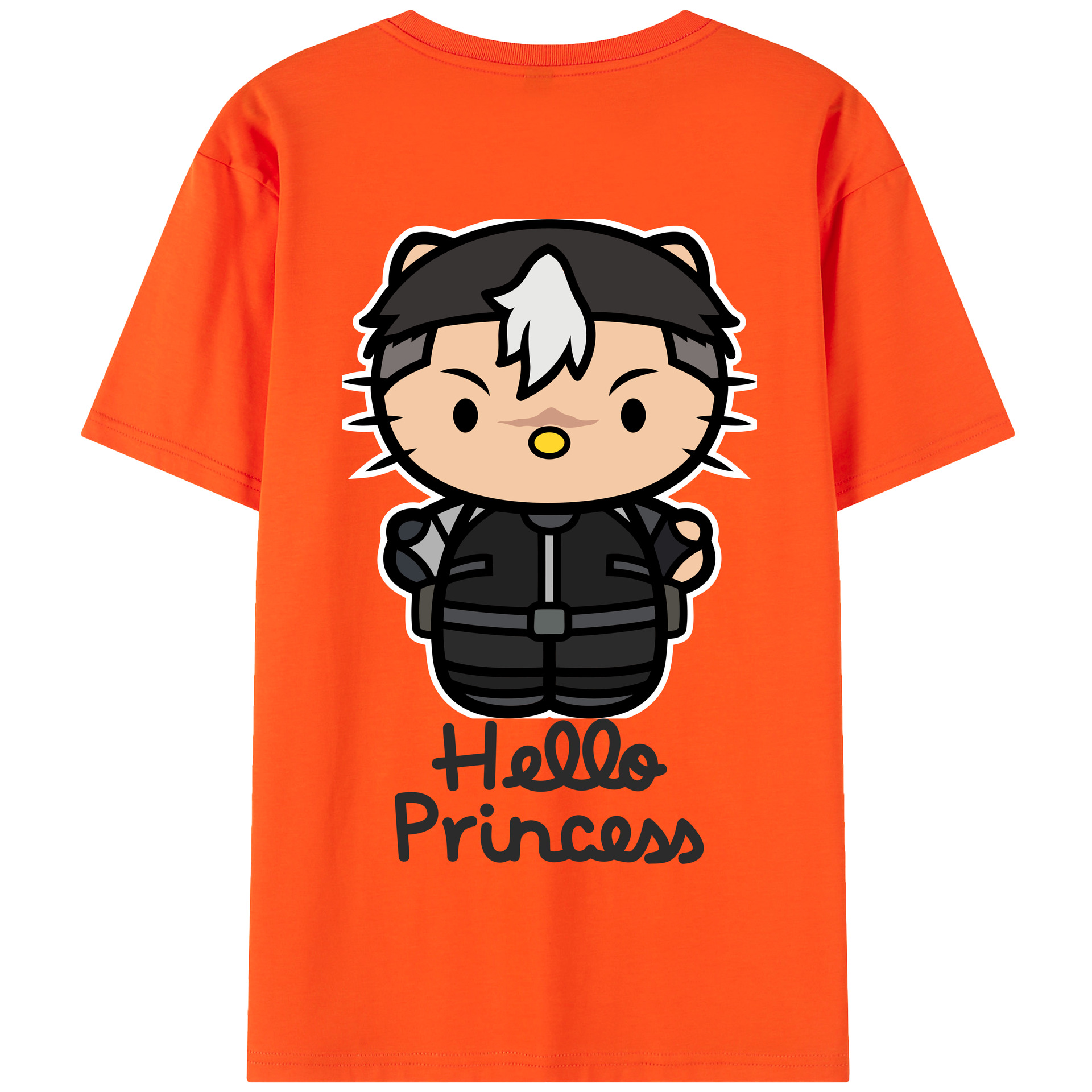 （画像用） Hello Kitty ハローキティ 綿100％半袖Tシャツ（背面プリント）
