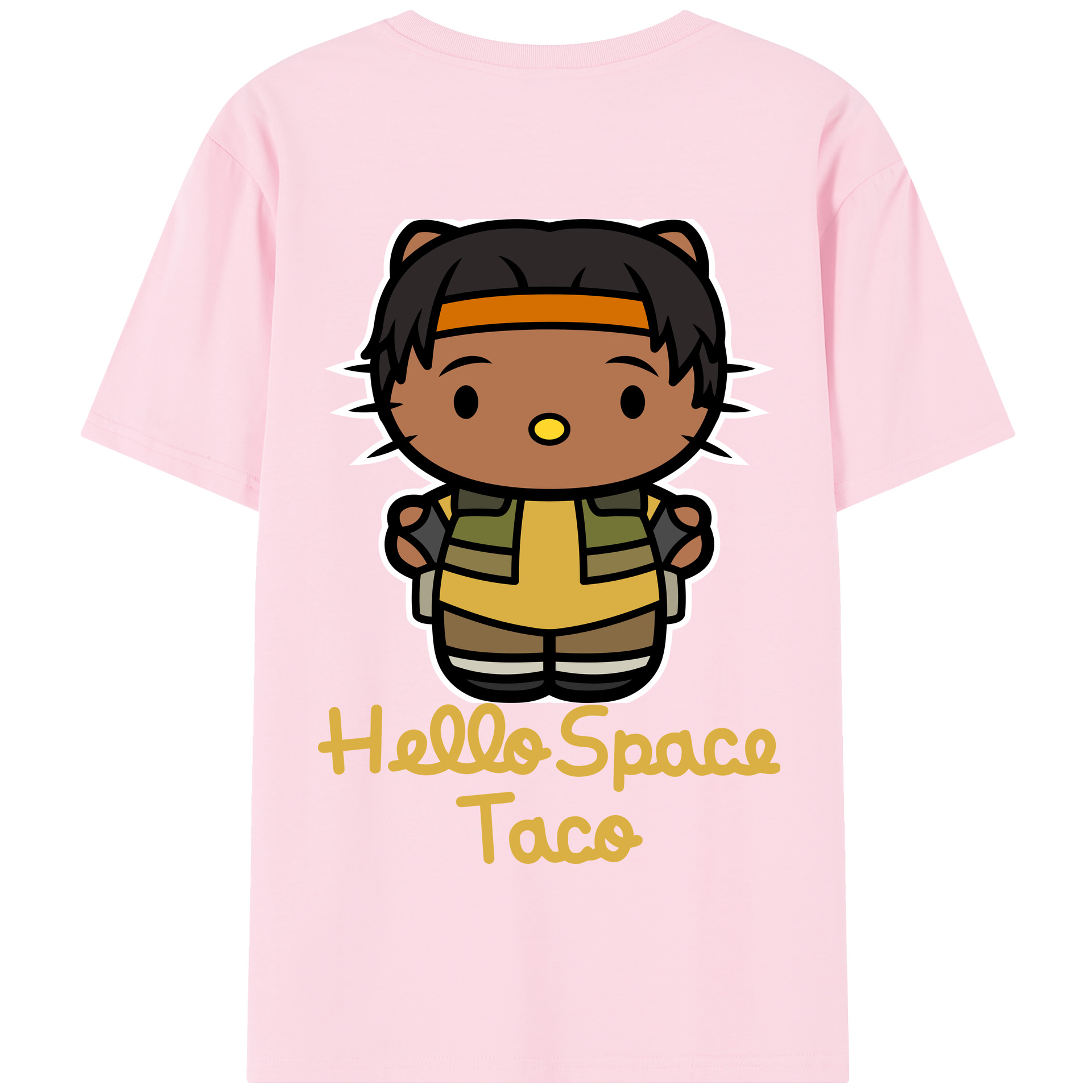 （画像用） Hello Kitty ハローキティ 綿100％半袖Tシャツ（背面プリント）