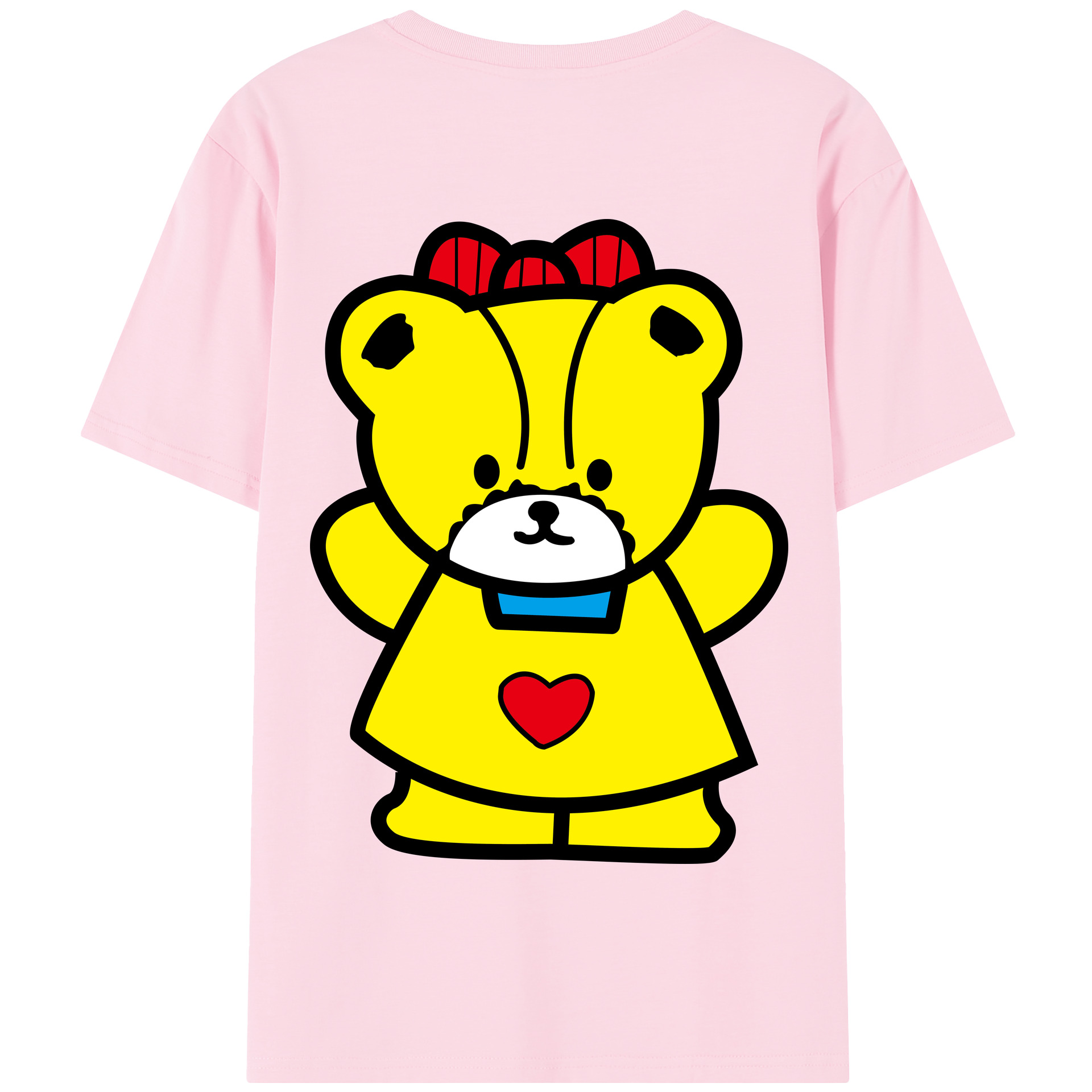 （画像用） Hello Kitty ハローキティ 綿100％半袖Tシャツ（背面プリント）