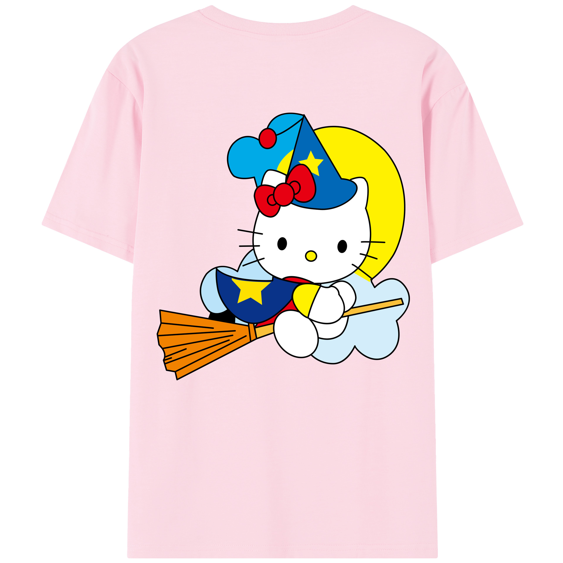 （画像用） Hello Kitty ハローキティ 綿100％半袖Tシャツ（背面プリント）