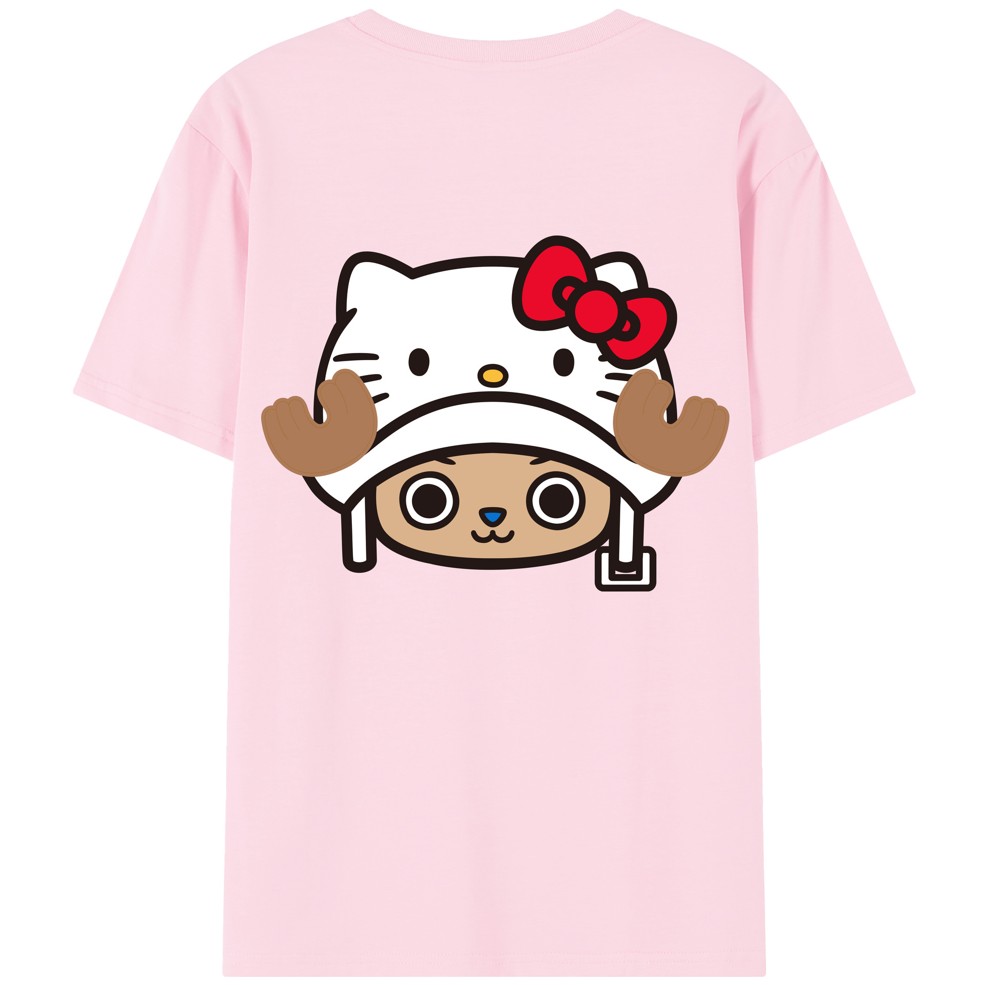 （画像用） Hello Kitty ハローキティ 綿100％半袖Tシャツ（背面プリント）